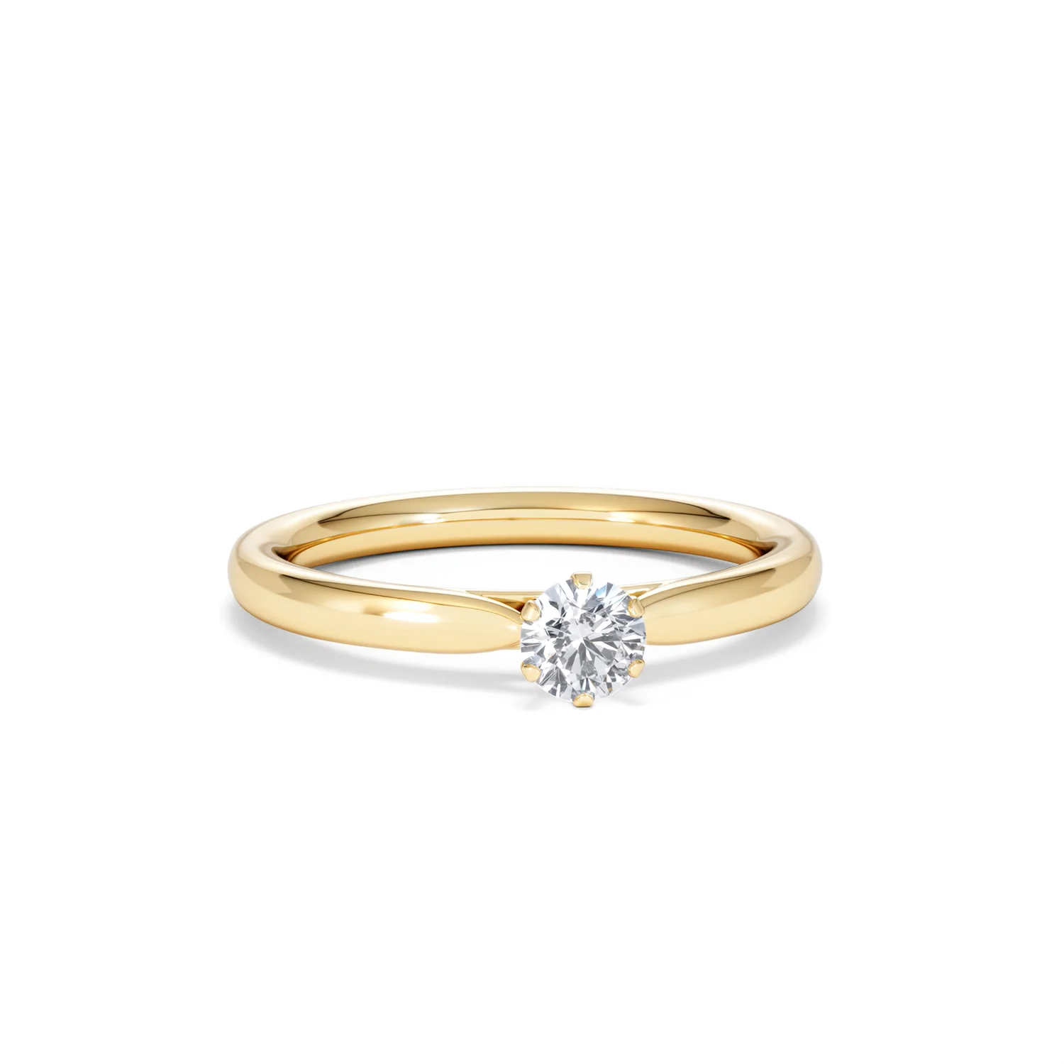 Low Set Chloe Lab Diamond Engagement Ring 0.25CT G/VS1 18K Gold - Image 10