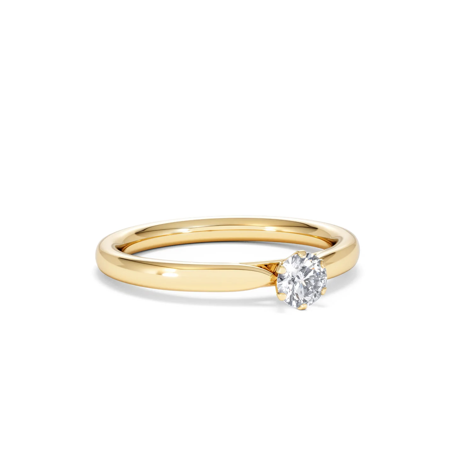 Low Set Chloe Lab Diamond Engagement Ring 0.25CT G/VS1 18K Gold - Image 14