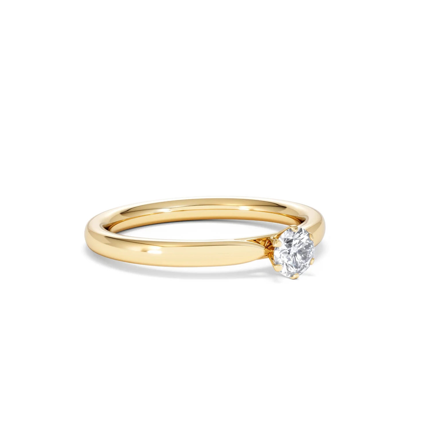 Low Set Chloe Lab Diamond Engagement Ring 0.25CT G/VS1 18K Gold - Image 16