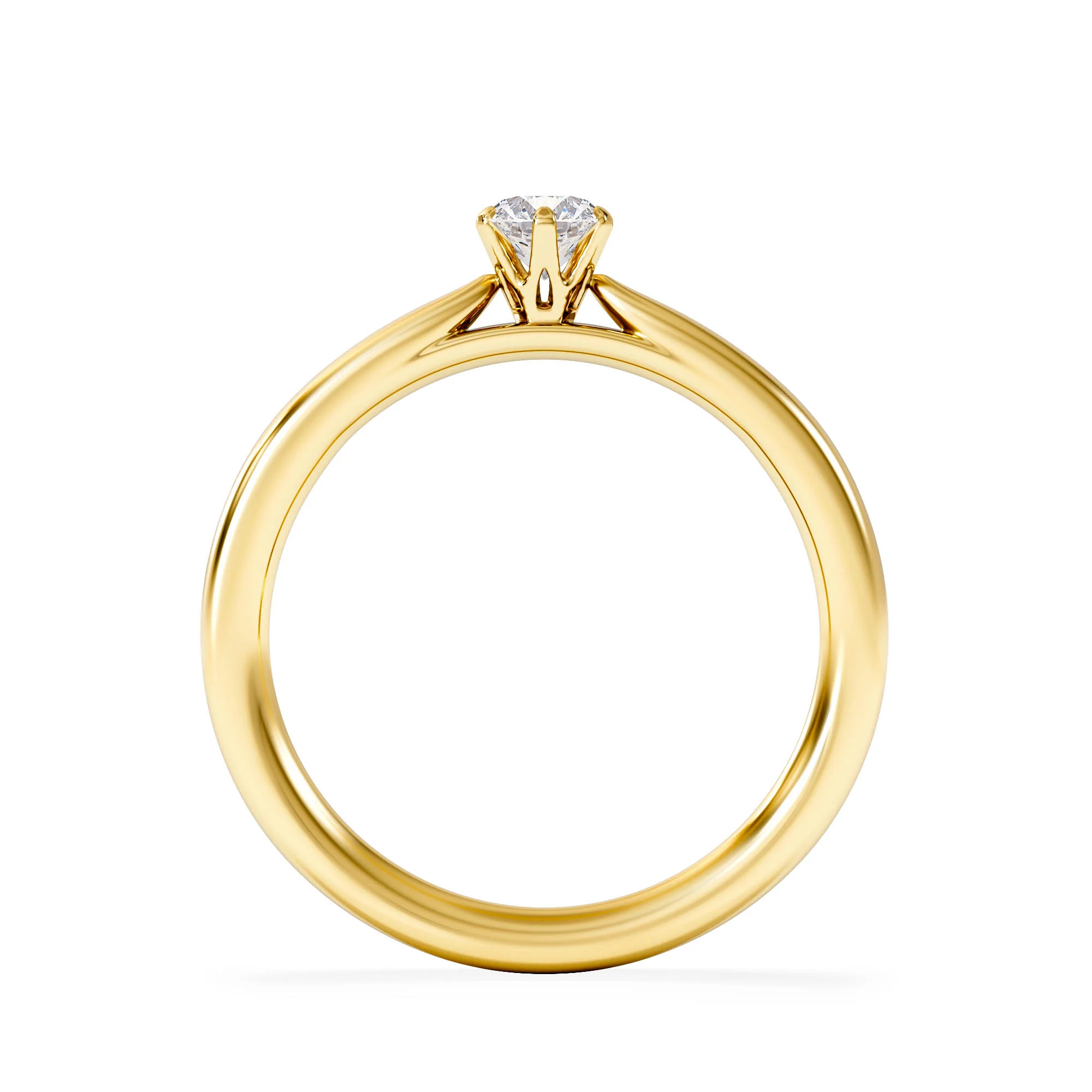 Low Set Chloe Lab Diamond Engagement Ring 0.25CT G/VS1 18K Gold - Image 3
