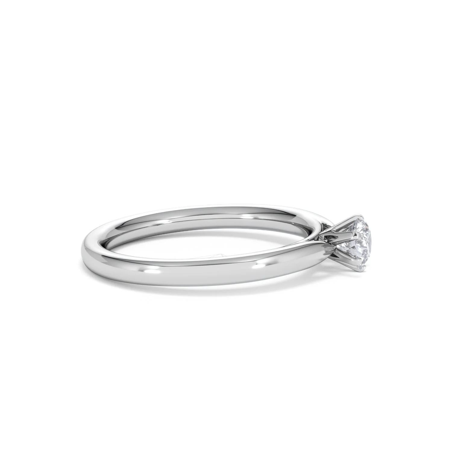 Low Set Chloe Lab Diamond Engagement Ring 0.33CT F/VS1 18K White Gold - Image 25
