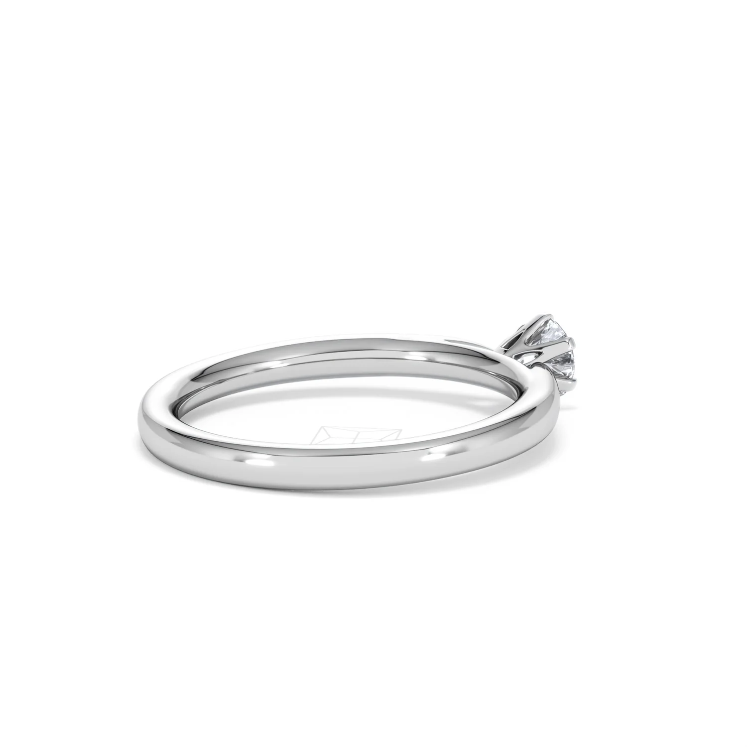 Low Set Chloe Lab Diamond Engagement Ring 0.33CT F/VS1 18K White Gold - Image 36