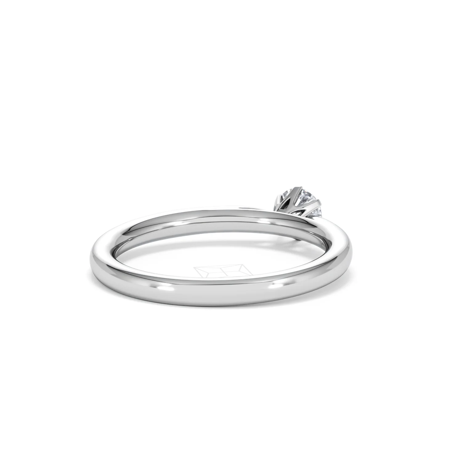 Low Set Chloe Lab Diamond Engagement Ring 0.33CT F/VS1 18K White Gold - Image 41