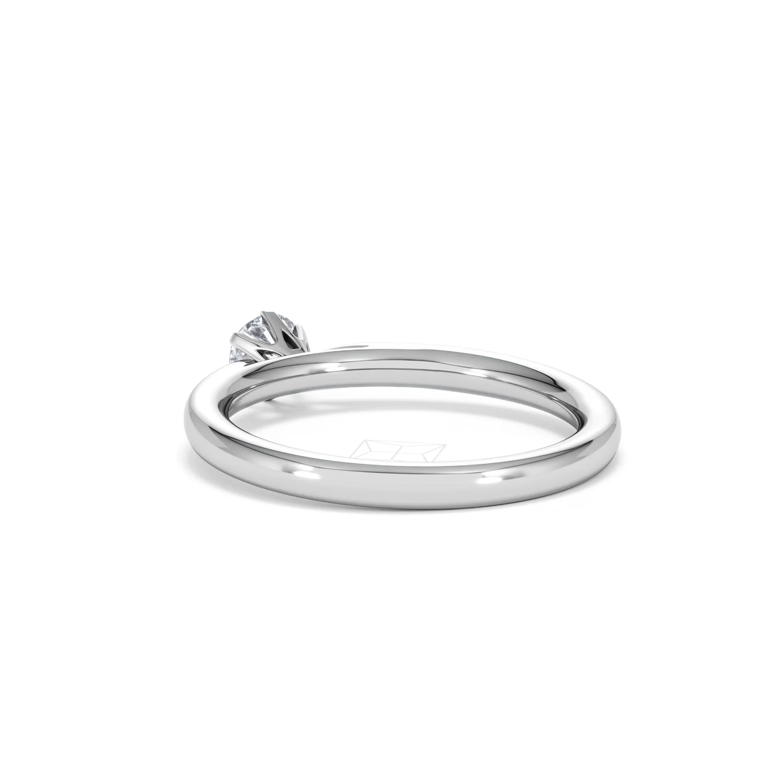 Low Set Chloe Lab Diamond Engagement Ring 0.33CT F/VS1 18K White Gold - Image 55