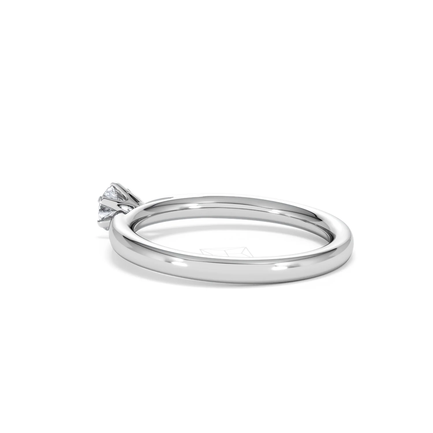 Low Set Chloe Lab Diamond Engagement Ring 0.33CT F/VS1 18K White Gold - Image 60