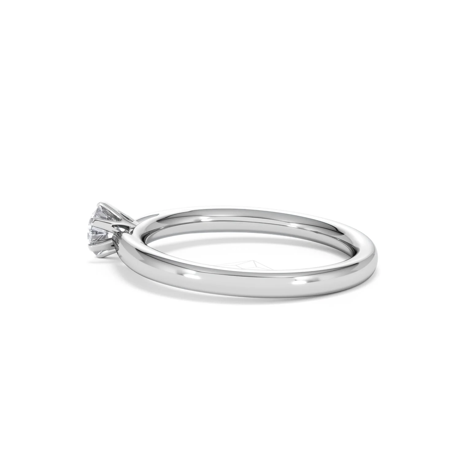 Low Set Chloe Lab Diamond Engagement Ring 0.33CT F/VS1 18K White Gold - Image 64