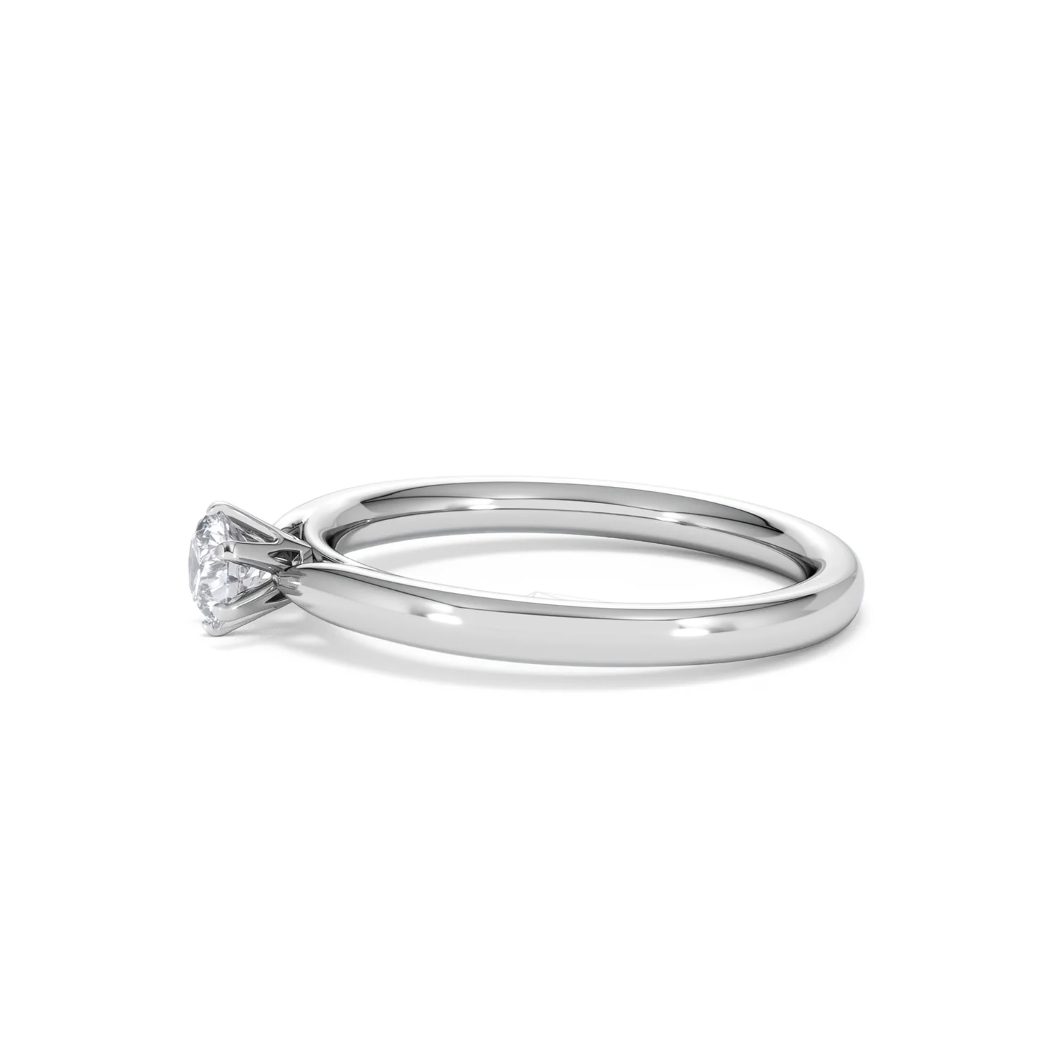 Low Set Chloe Lab Diamond Engagement Ring 0.33CT F/VS1 18K White Gold - Image 71