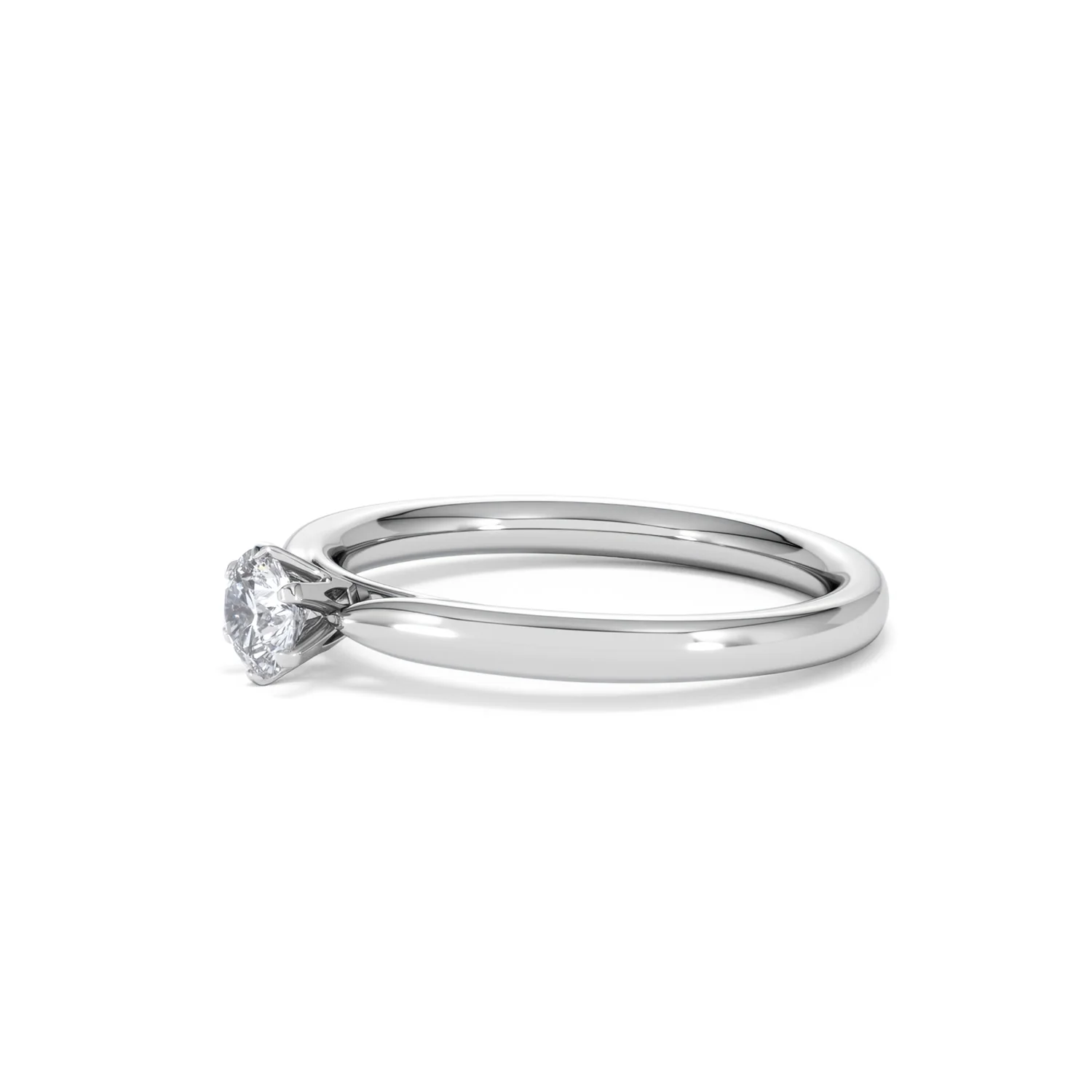 Low Set Chloe Lab Diamond Engagement Ring 0.33CT F/VS1 18K White Gold - Image 75