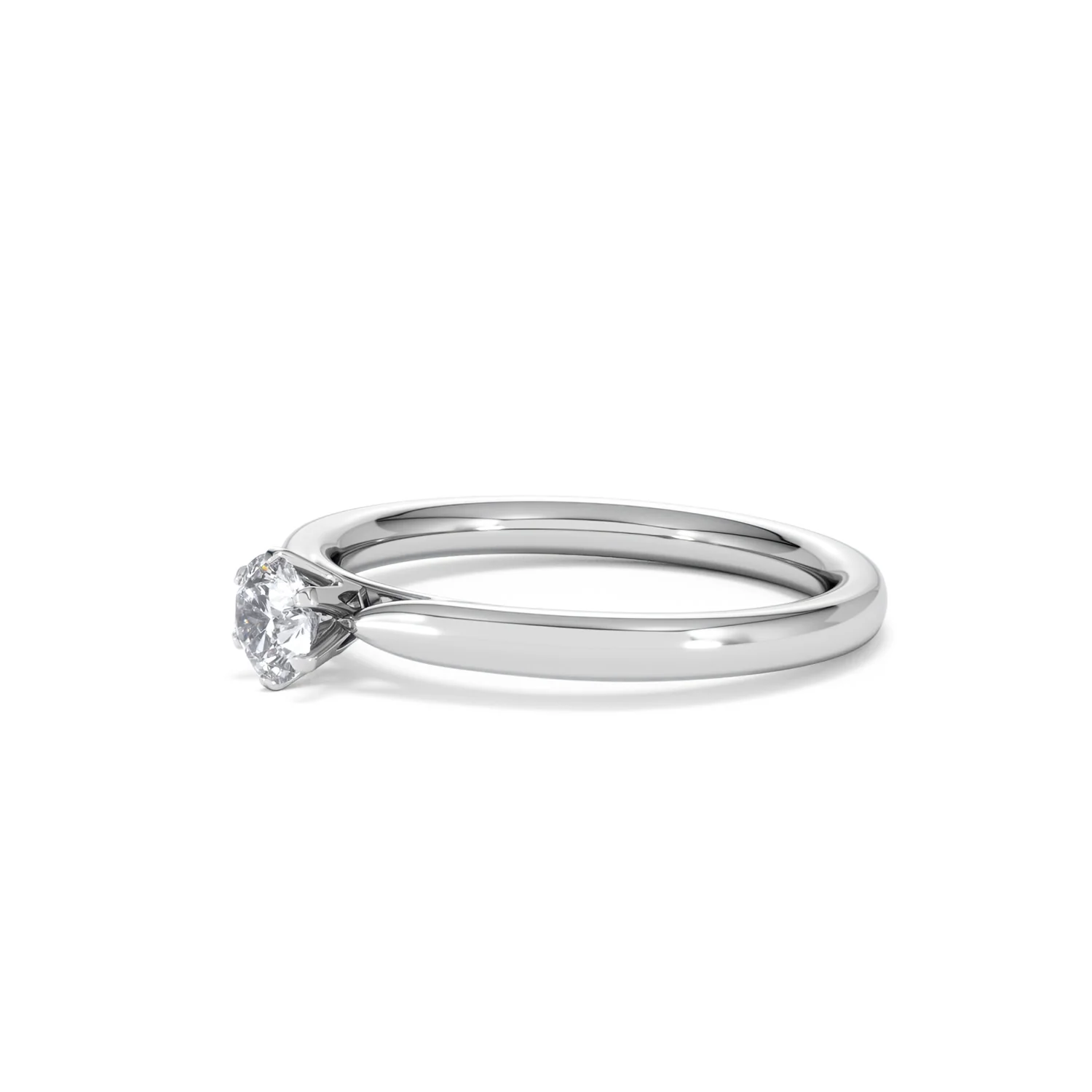 Low Set Chloe Lab Diamond Engagement Ring 0.33CT F/VS1 18K White Gold - Image 76