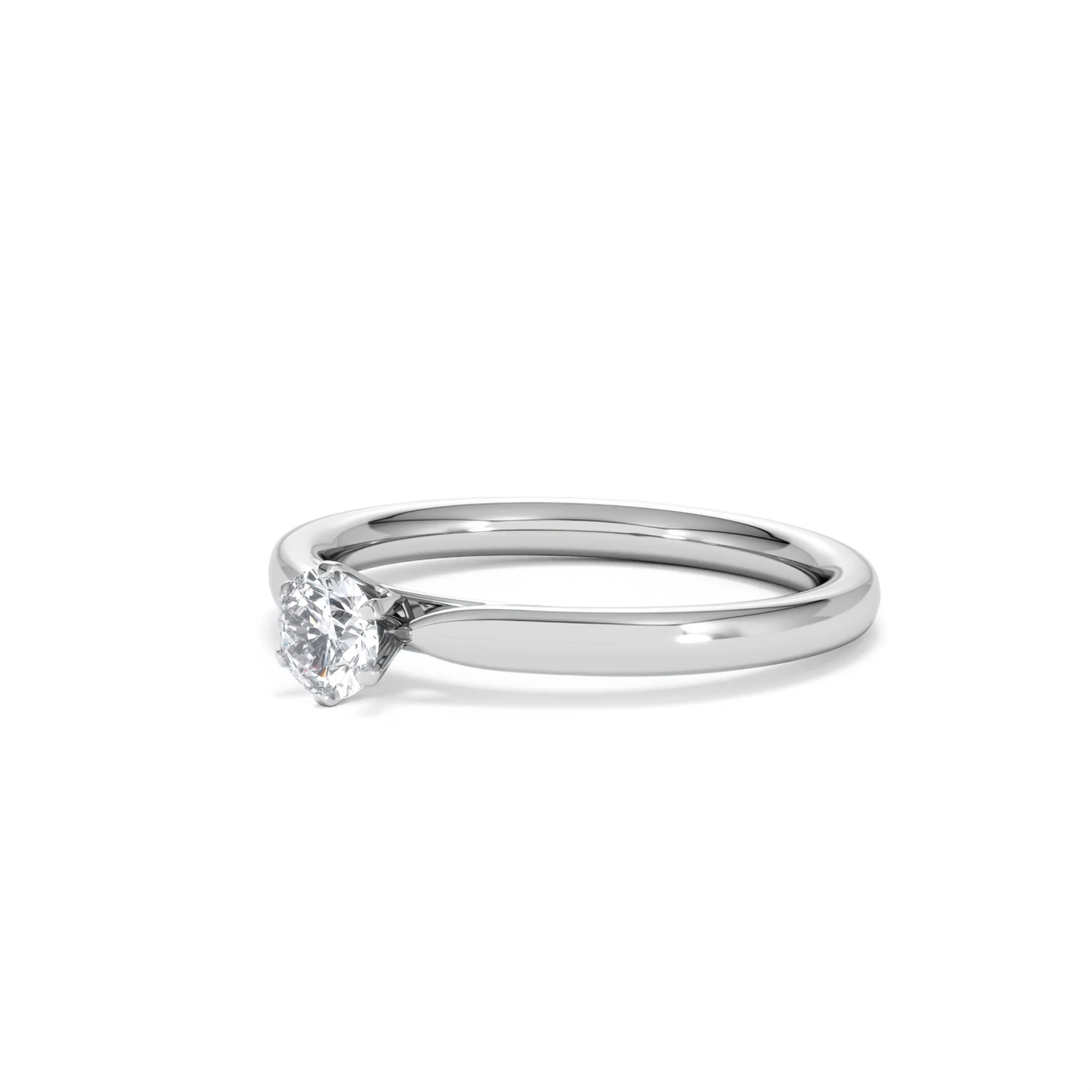 Low Set Chloe Lab Diamond Engagement Ring 0.33CT F/VS1 18K White Gold - Image 79