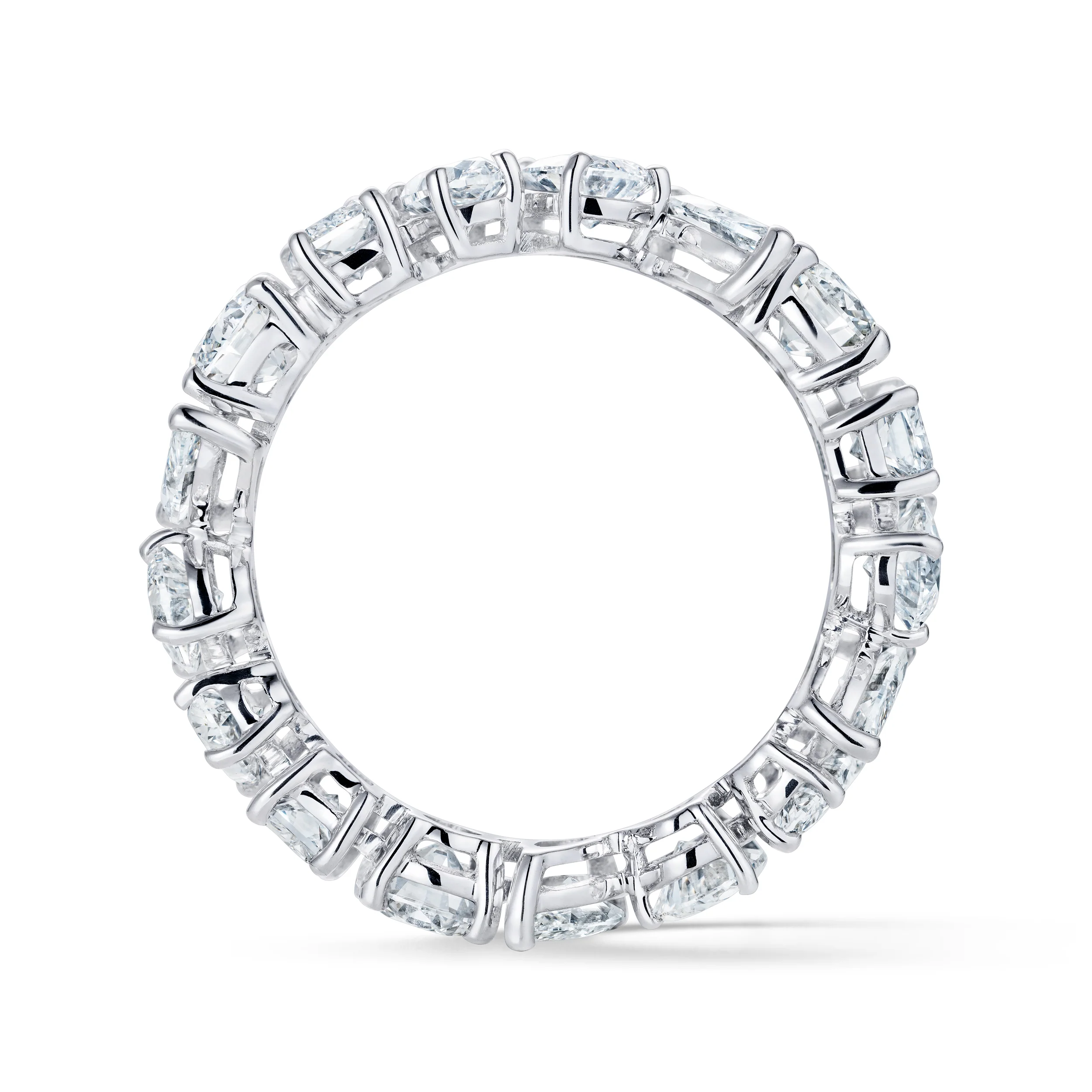 LUXE 4.00ct Lab Diamond Chloe Eternity Ring with IGI Certified Mixed-Cut Diamonds in 18K White Gold - Image 3