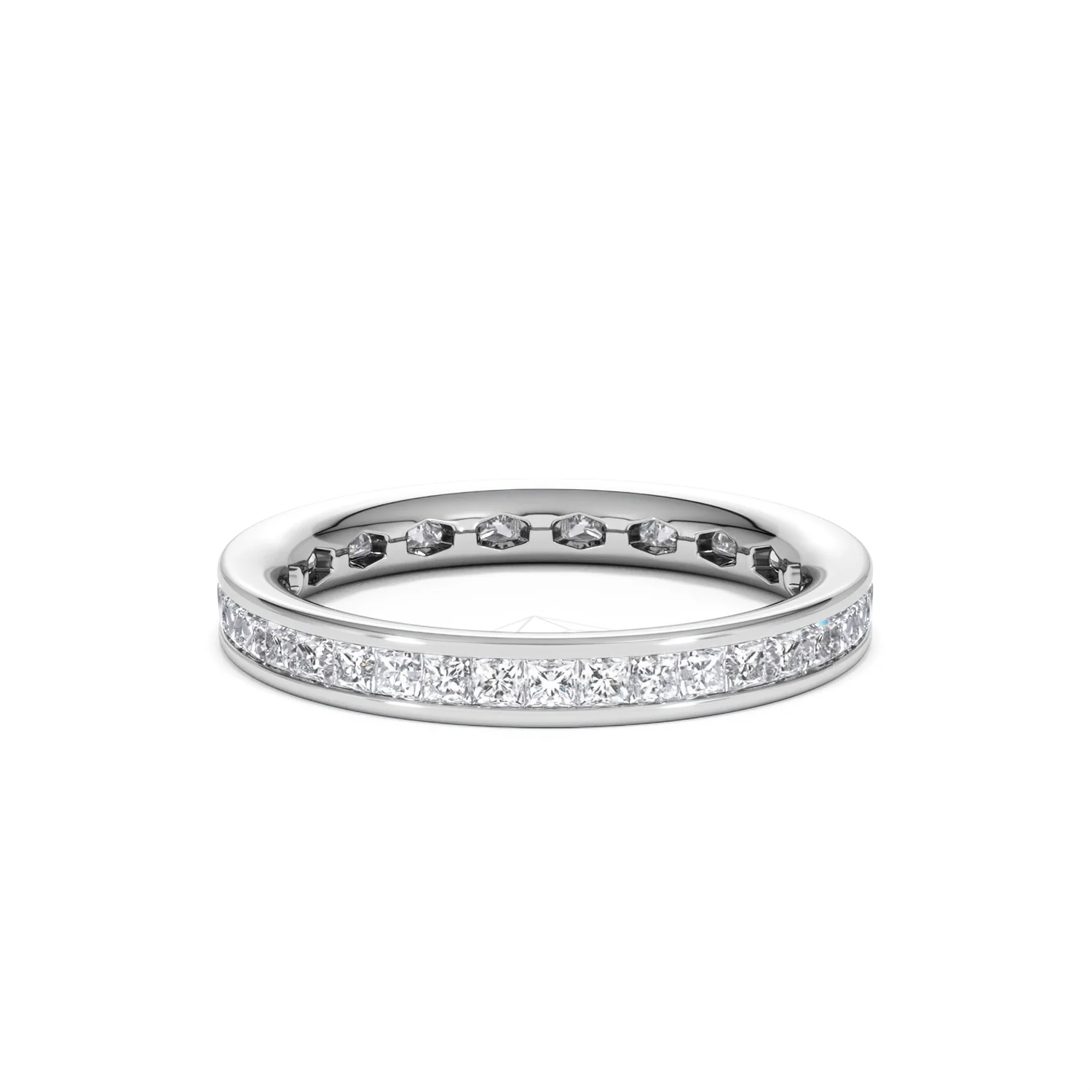 Mens 1ct G/Vs Diamond 18K White Gold Full Band Ring Item - Image 69