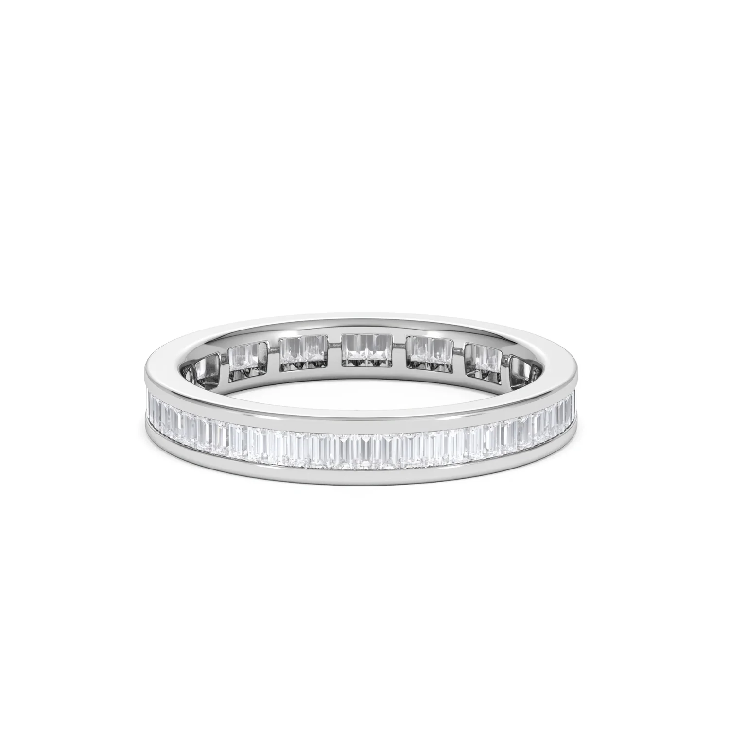 Mens 1ct H/Si Diamond Platinum Full Band Ring - Image 23