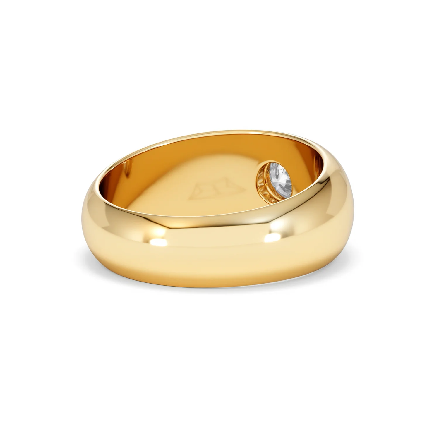 Men's Lab Diamond Signet Ring 0.50ct in18K Gold Vermeil H/SI - Image 42