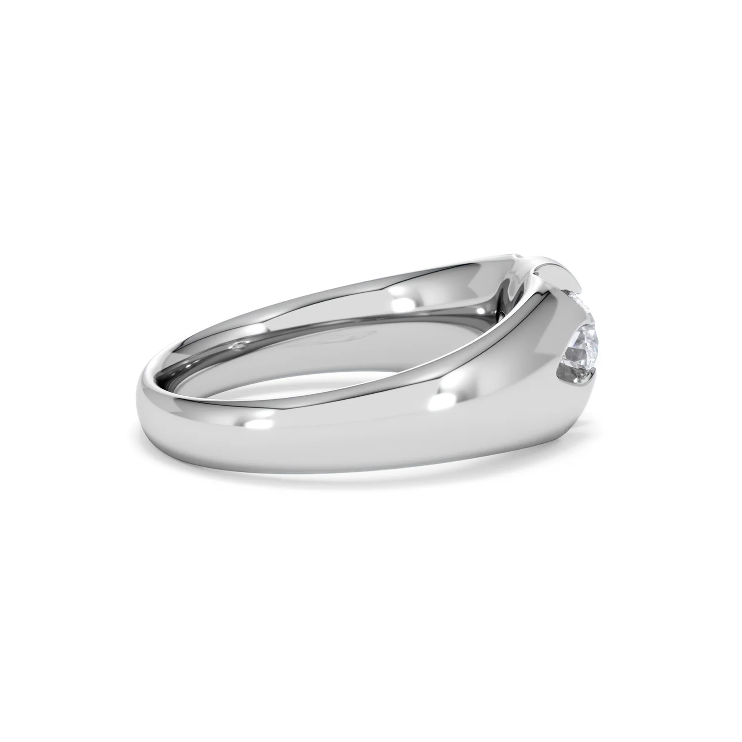 Men's Lab Diamond Signet Ring 0.50ct Round Cut in 925 Silver - Image 30