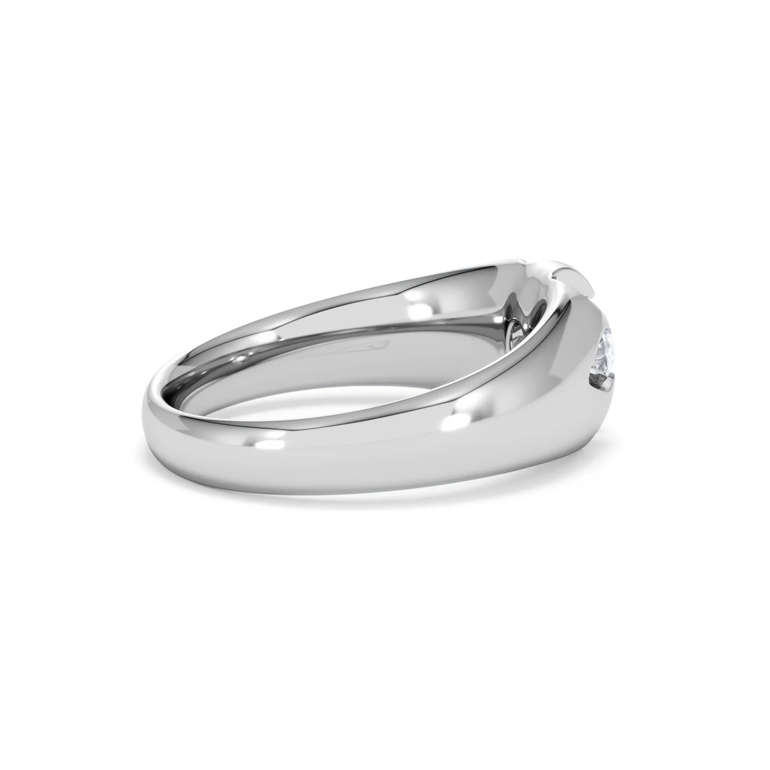 Men's Lab Diamond Signet Ring 0.50ct Round Cut in 925 Silver - Image 32