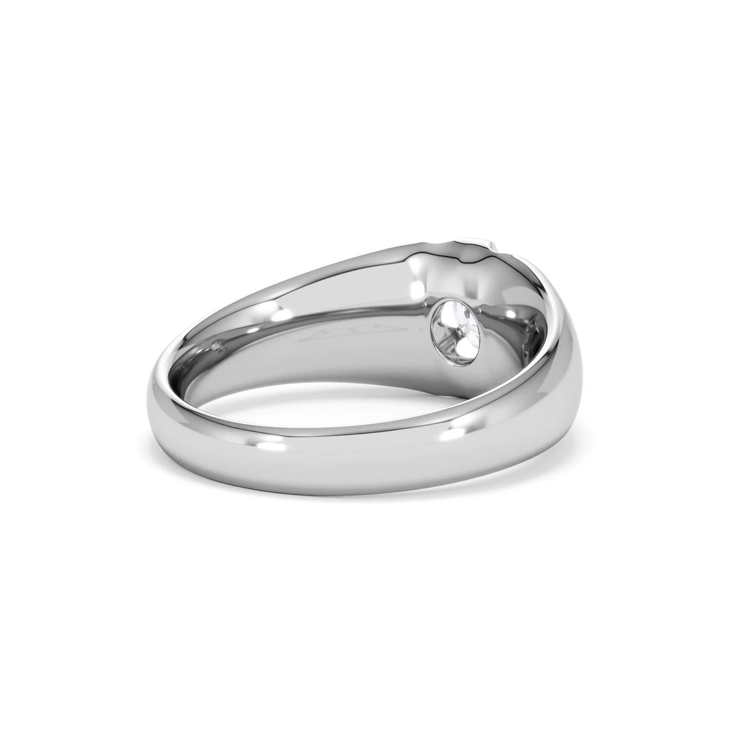 Men's Lab Diamond Signet Ring 0.50ct Round Cut in 925 Silver - Image 40