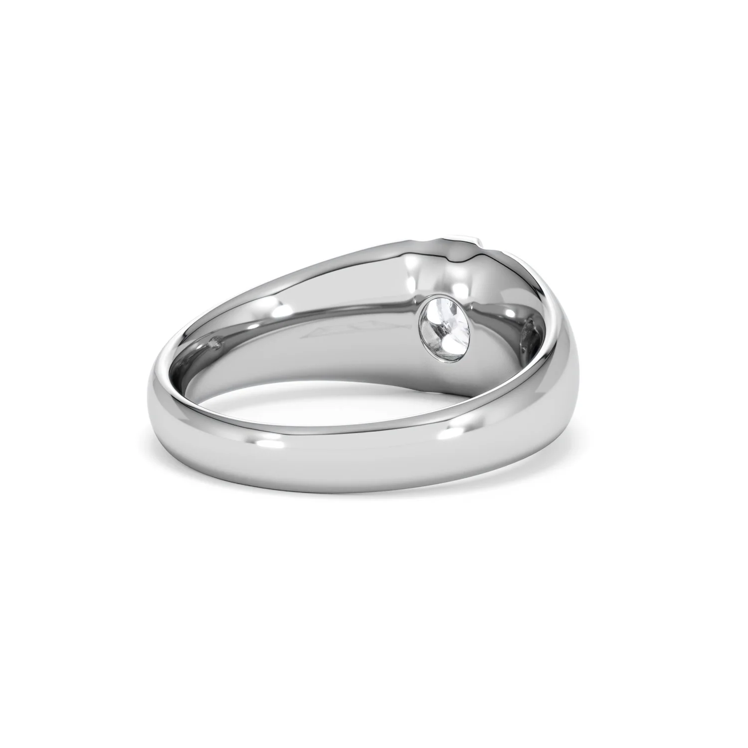 Men's Lab Diamond Signet Ring 0.50ct Round Cut in 925 Silver - Image 41