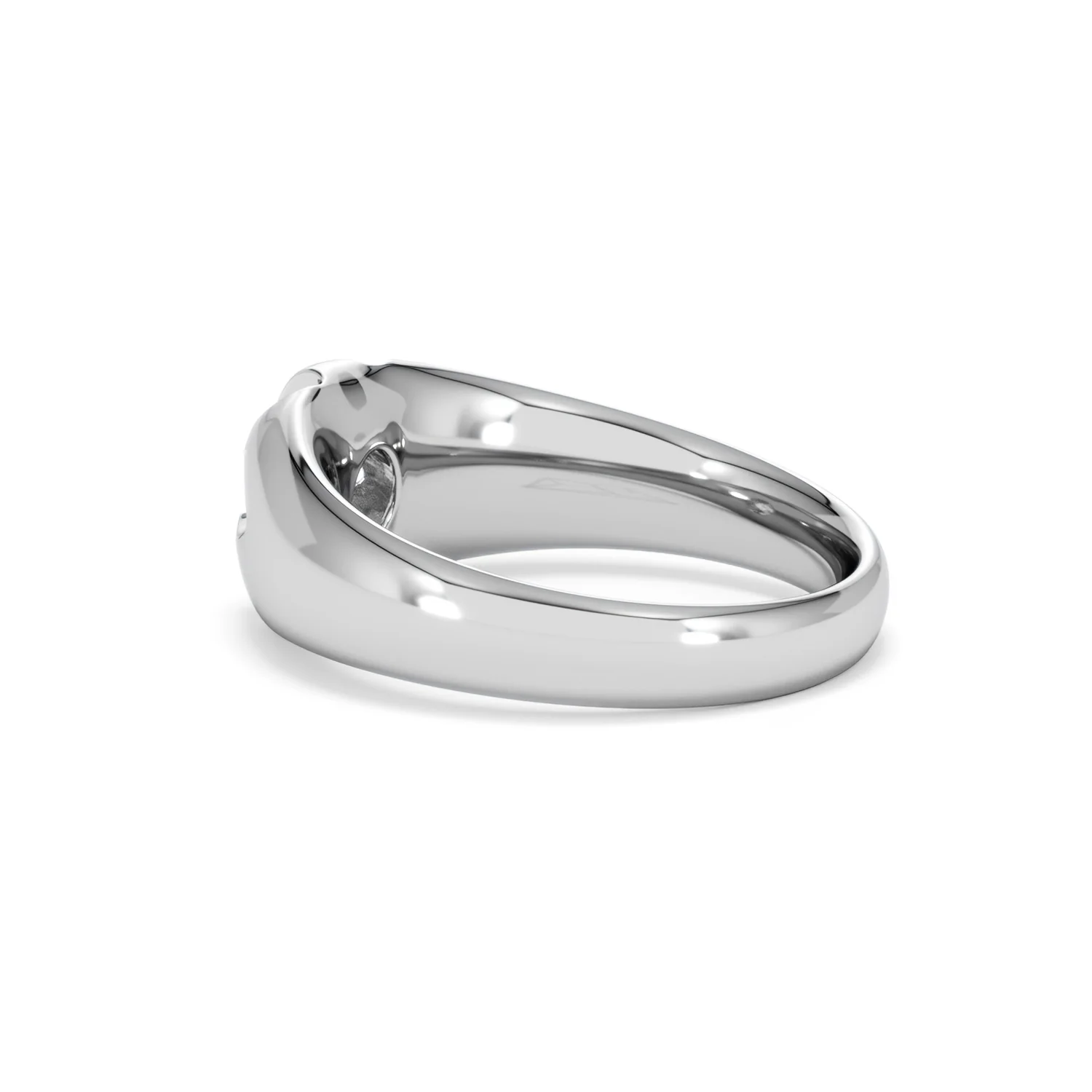 Men's Lab Diamond Signet Ring 0.50ct Round Cut in 925 Silver - Image 61