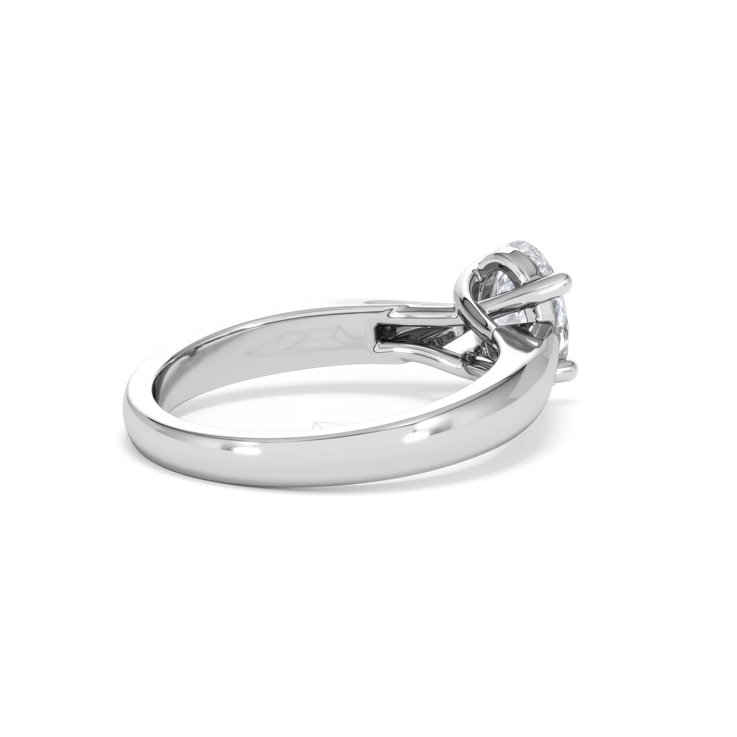 Naomi Oval Cut Lab Diamond Engagement Ring 1.00ct H/SI in 9k White Gold - Image 39
