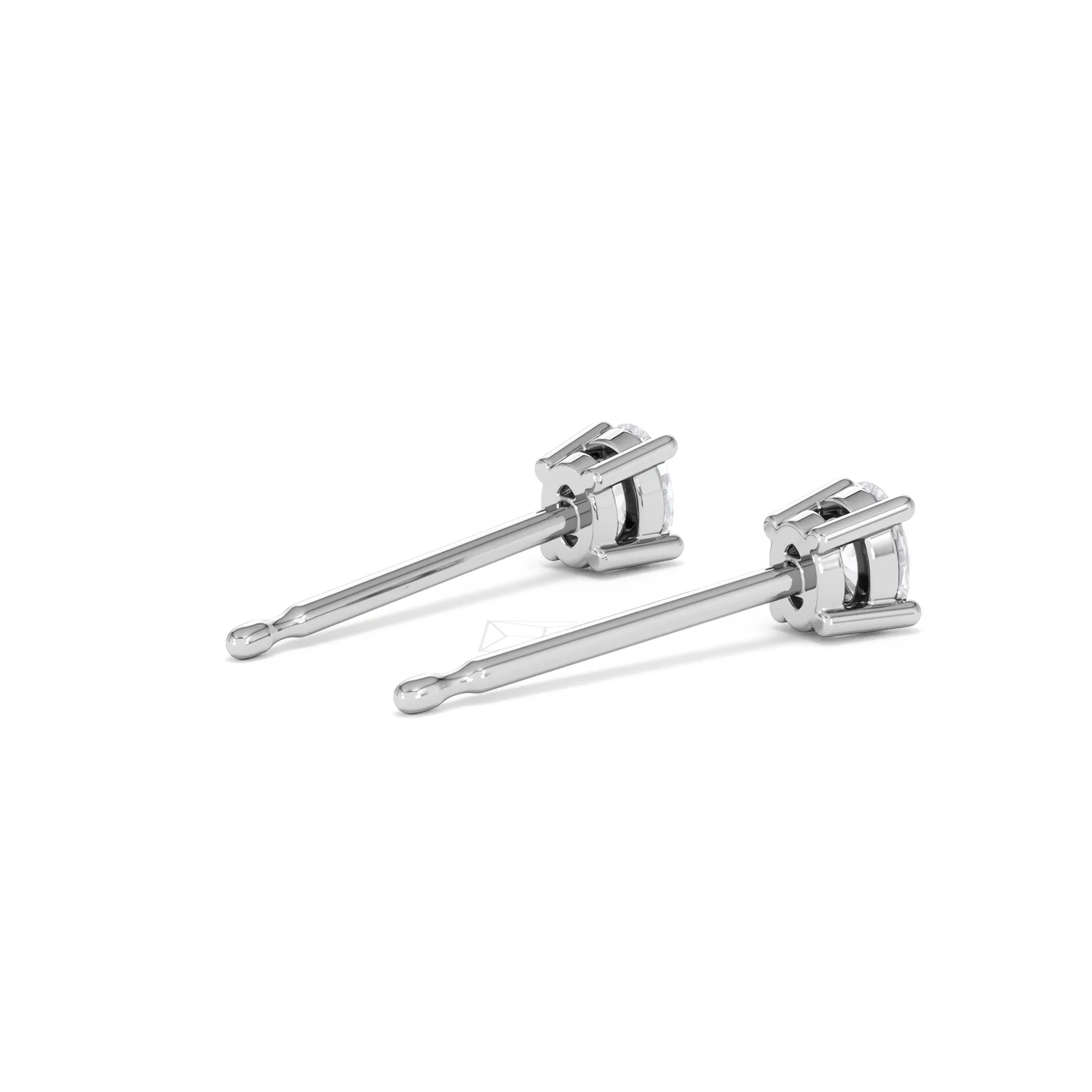 Naomi Oval Cut Lab Diamond Stud Earrings 0.30ct H/SI in 925 Silver - Image 39