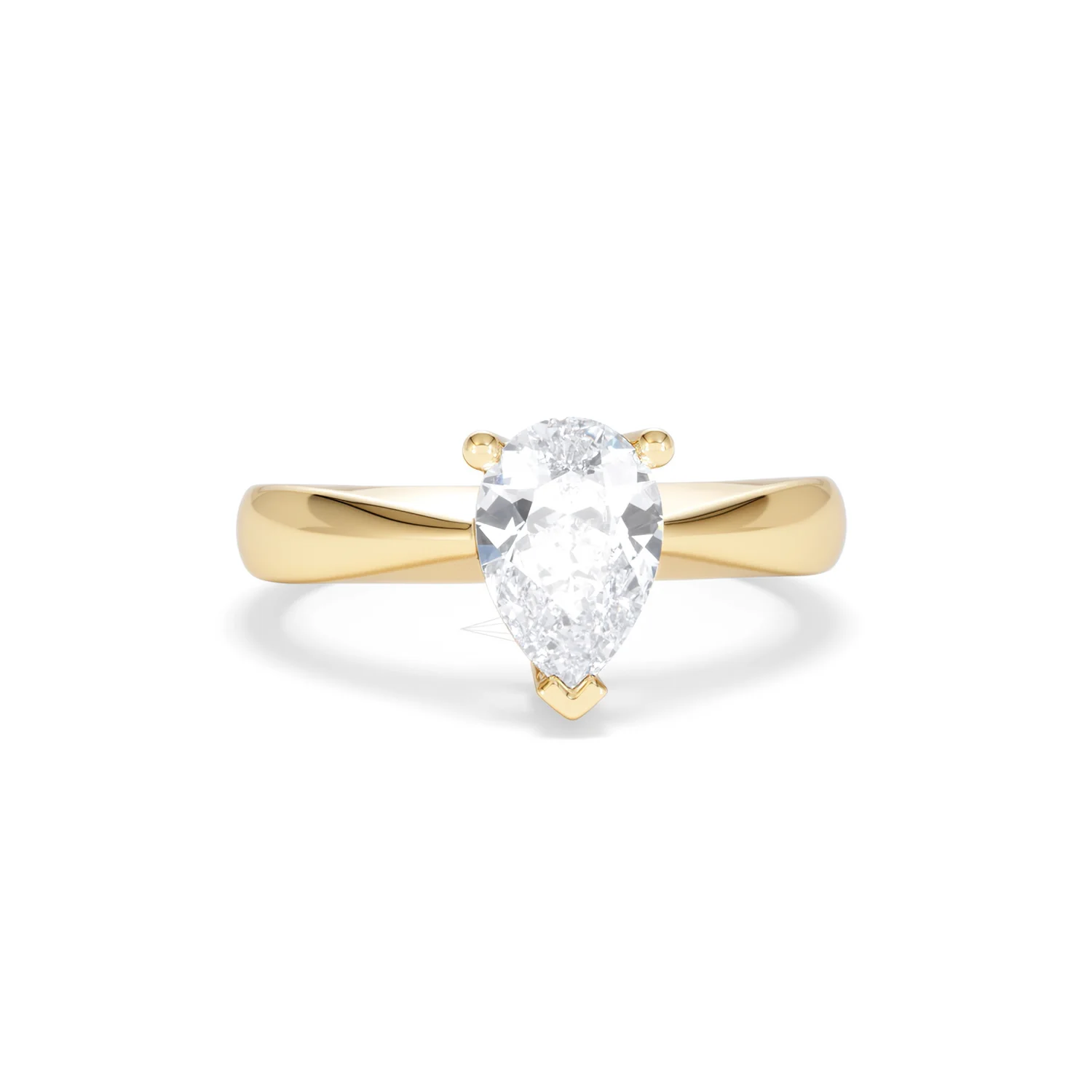 Naomi Pear Cut Lab Diamond Engagement Ring 1.00ct H/SI in 9k Gold - Image 11