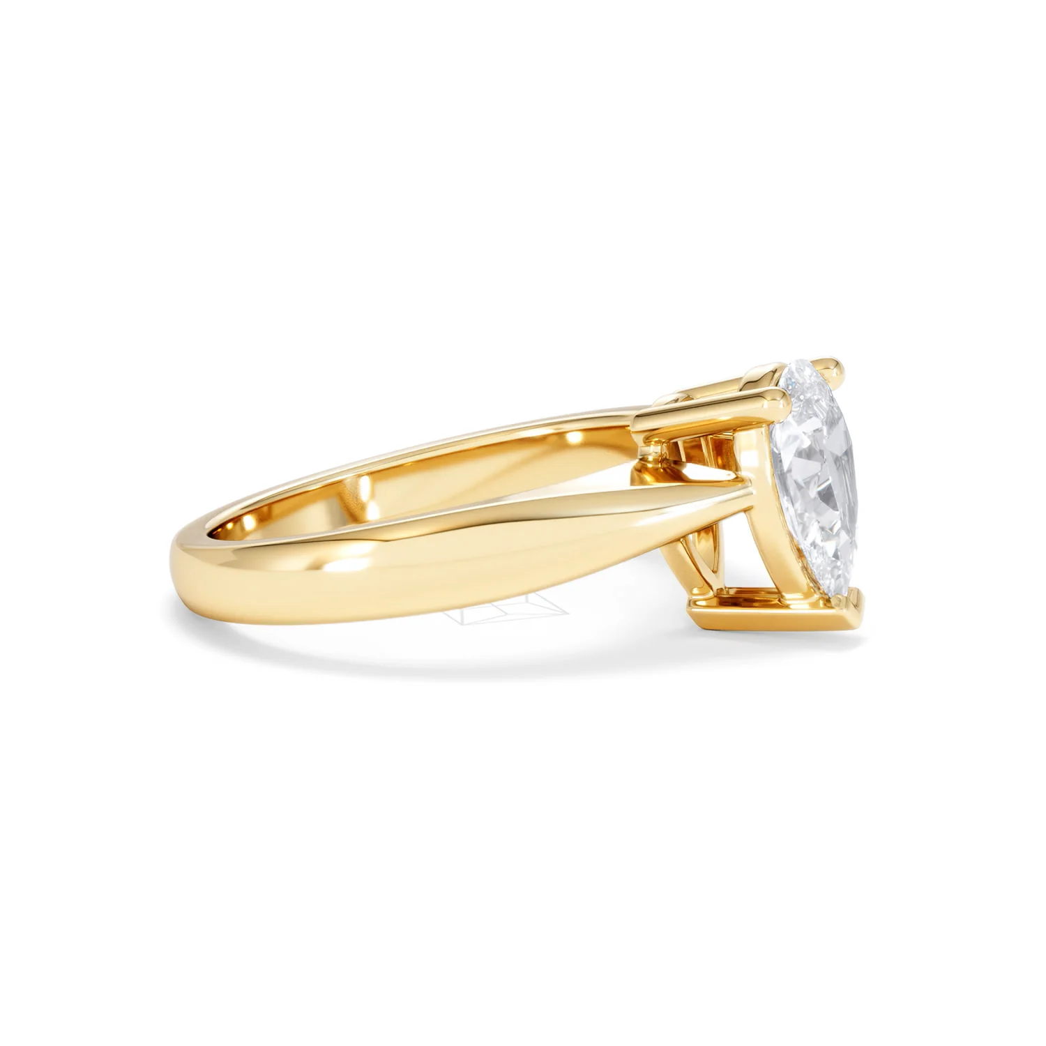 Naomi Pear Cut Lab Diamond Engagement Ring 1.00ct H/SI in 9k Gold - Image 25