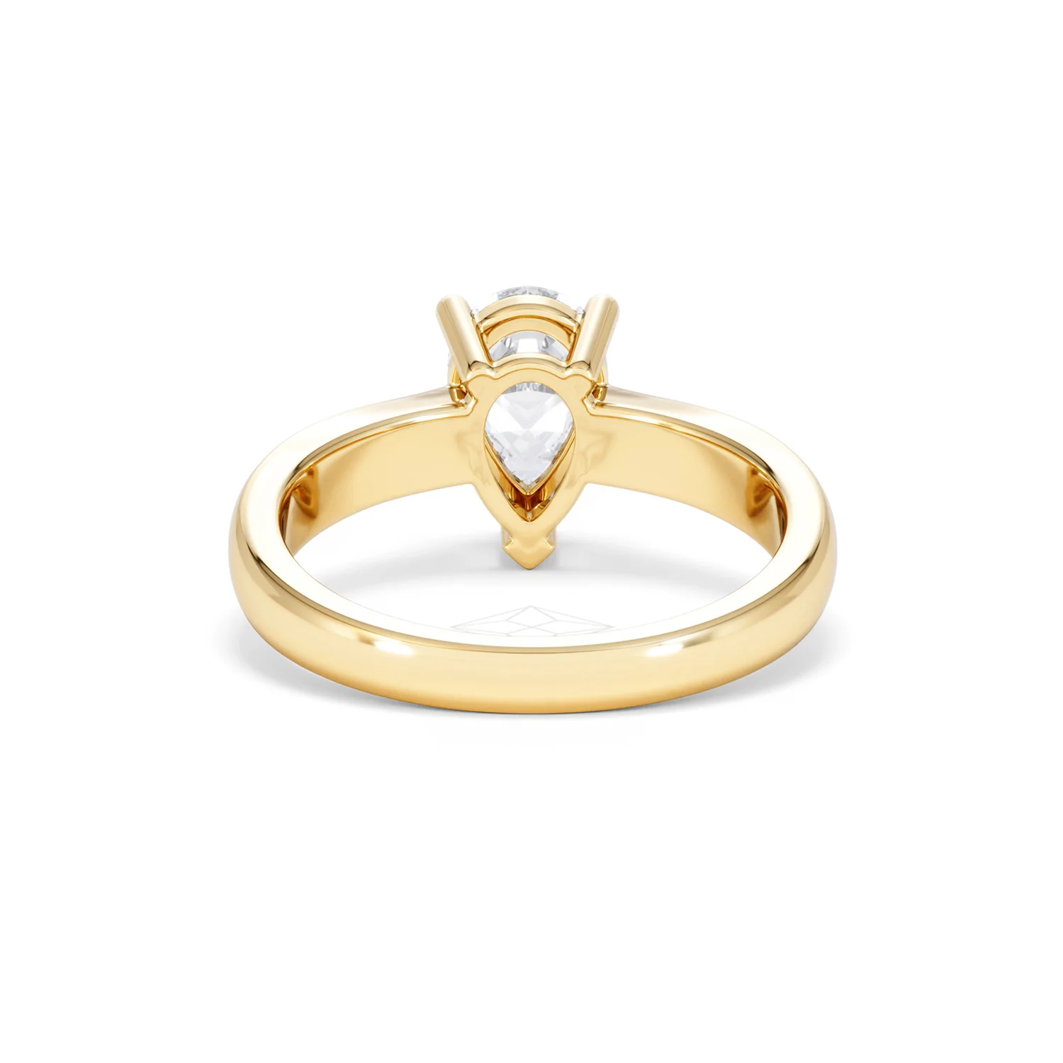 Naomi Pear Cut Lab Diamond Engagement Ring 1.00ct H/SI in 9k Gold - Image 50