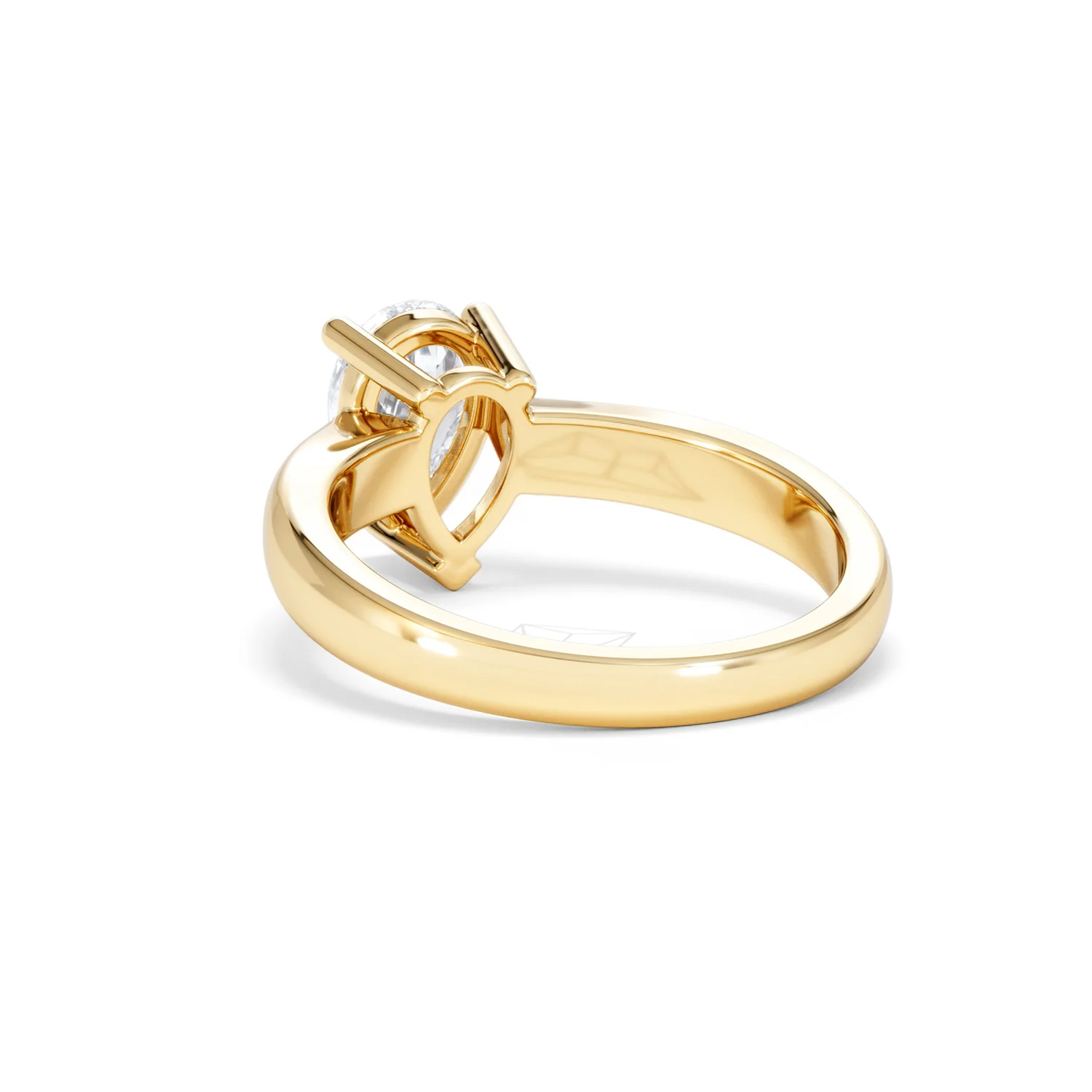 Naomi Pear Cut Lab Diamond Engagement Ring 1.00ct H/SI in 9k Gold - Image 56