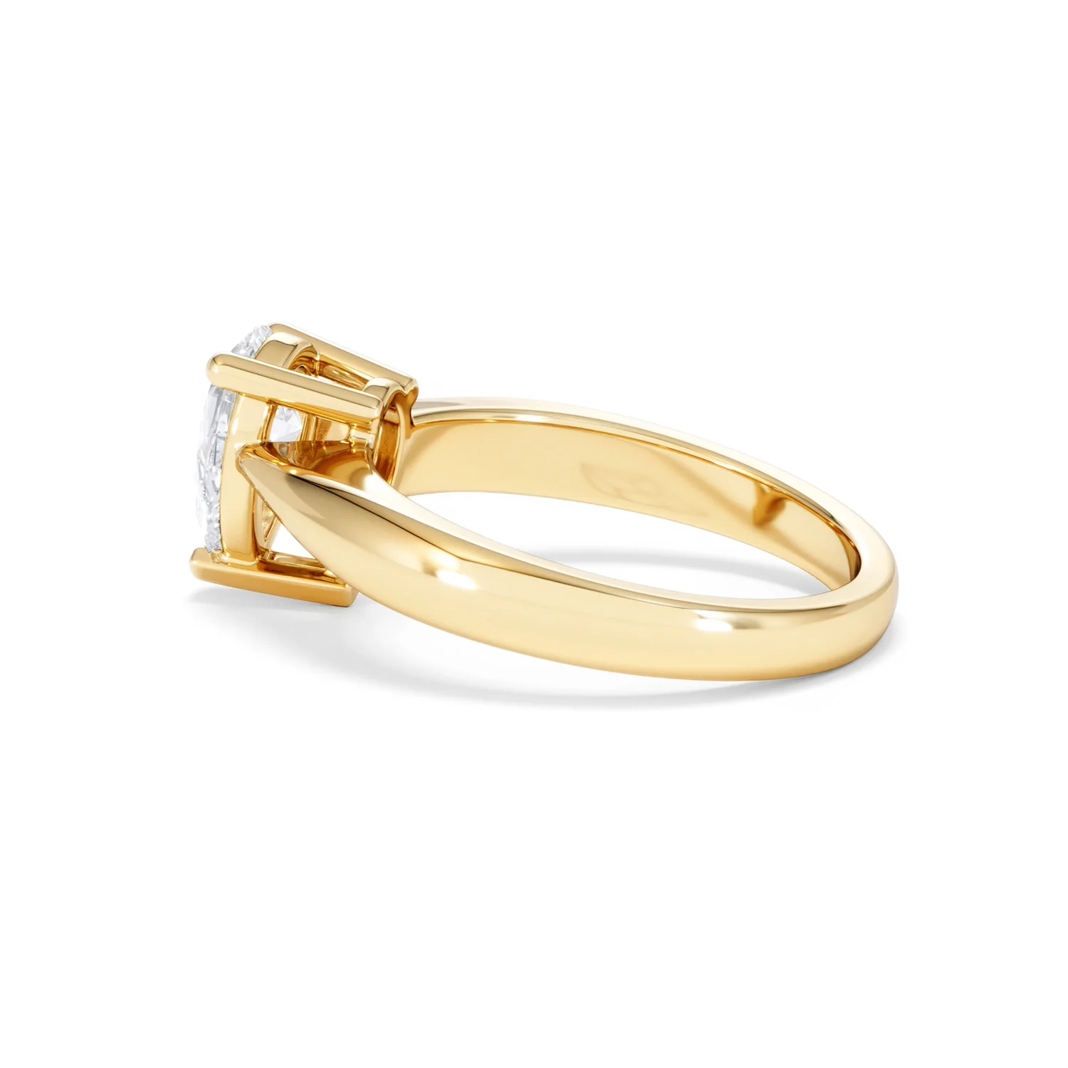Naomi Pear Cut Lab Diamond Engagement Ring 1.00ct H/SI in 9k Gold - Image 66