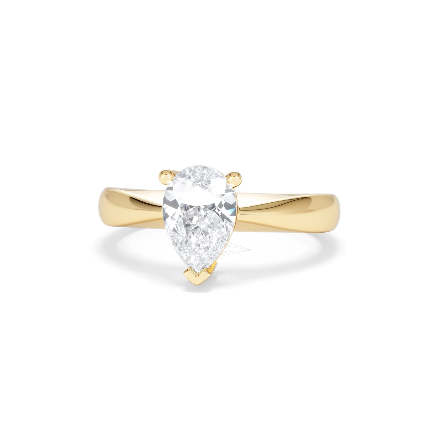 Naomi Pear Cut Lab Diamond Engagement Ring 1.00ct H/SI in 9k Gold - Image 88