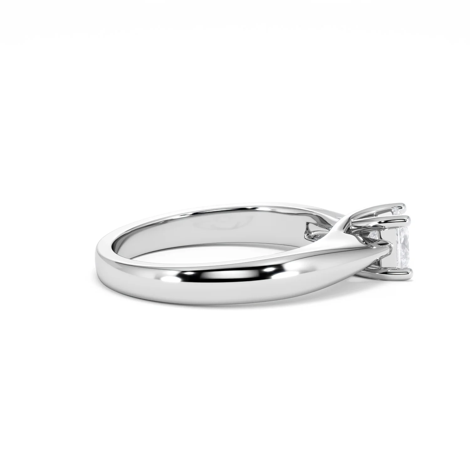 Naomi Princess Cut Lab Diamond Engagement Ring 0.50ct H/SI in 925 Silver - Image 30