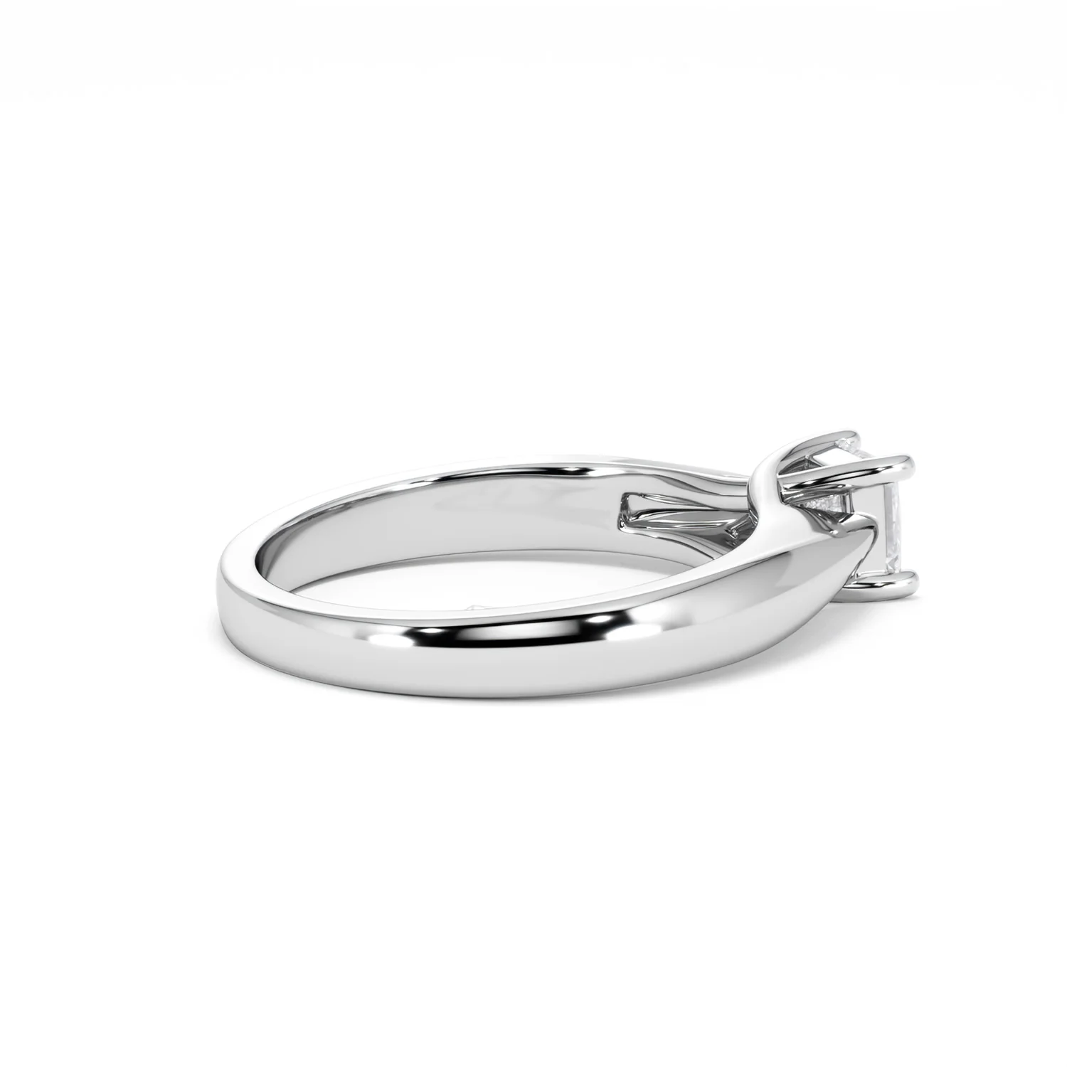 Naomi Princess Cut Lab Diamond Engagement Ring 0.50ct H/SI in 925 Silver - Image 35