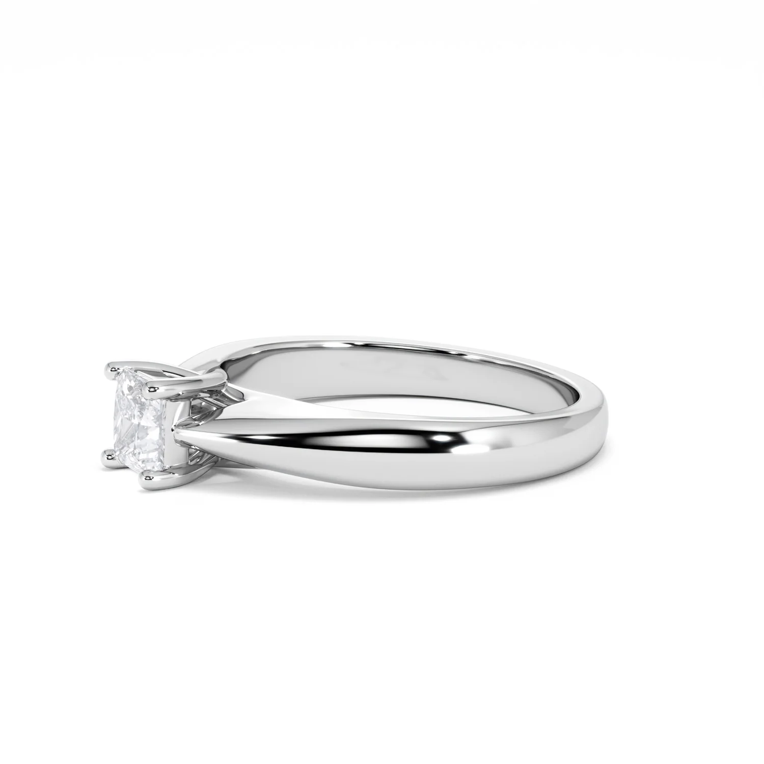 Naomi Princess Cut Lab Diamond Engagement Ring 0.50ct H/SI in 925 Silver - Image 76