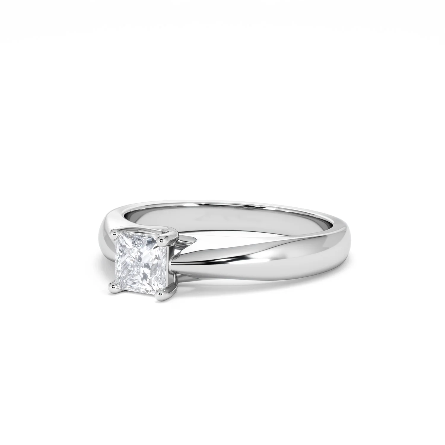 Naomi Princess Cut Lab Diamond Engagement Ring 0.50ct H/SI in 925 Silver - Image 83