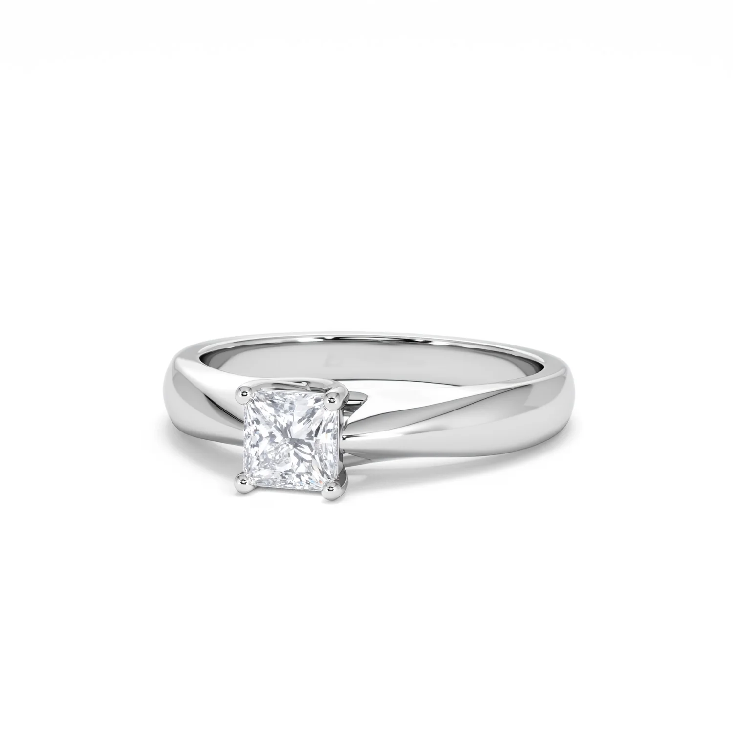 Naomi Princess Cut Lab Diamond Engagement Ring 0.50ct H/SI in 925 Silver - Image 86