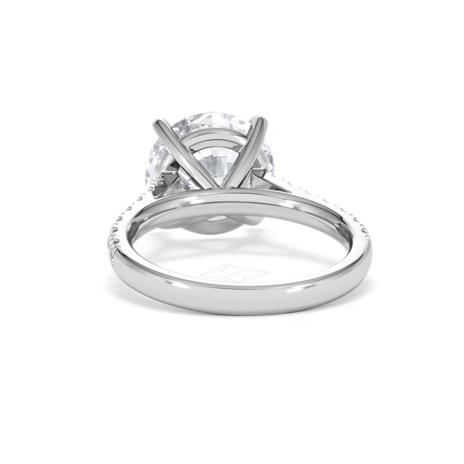 Natalia 5.65ct Lab Diamond Round Cut Engagement Ring in 18K White Gold G/VS1 - Image 51