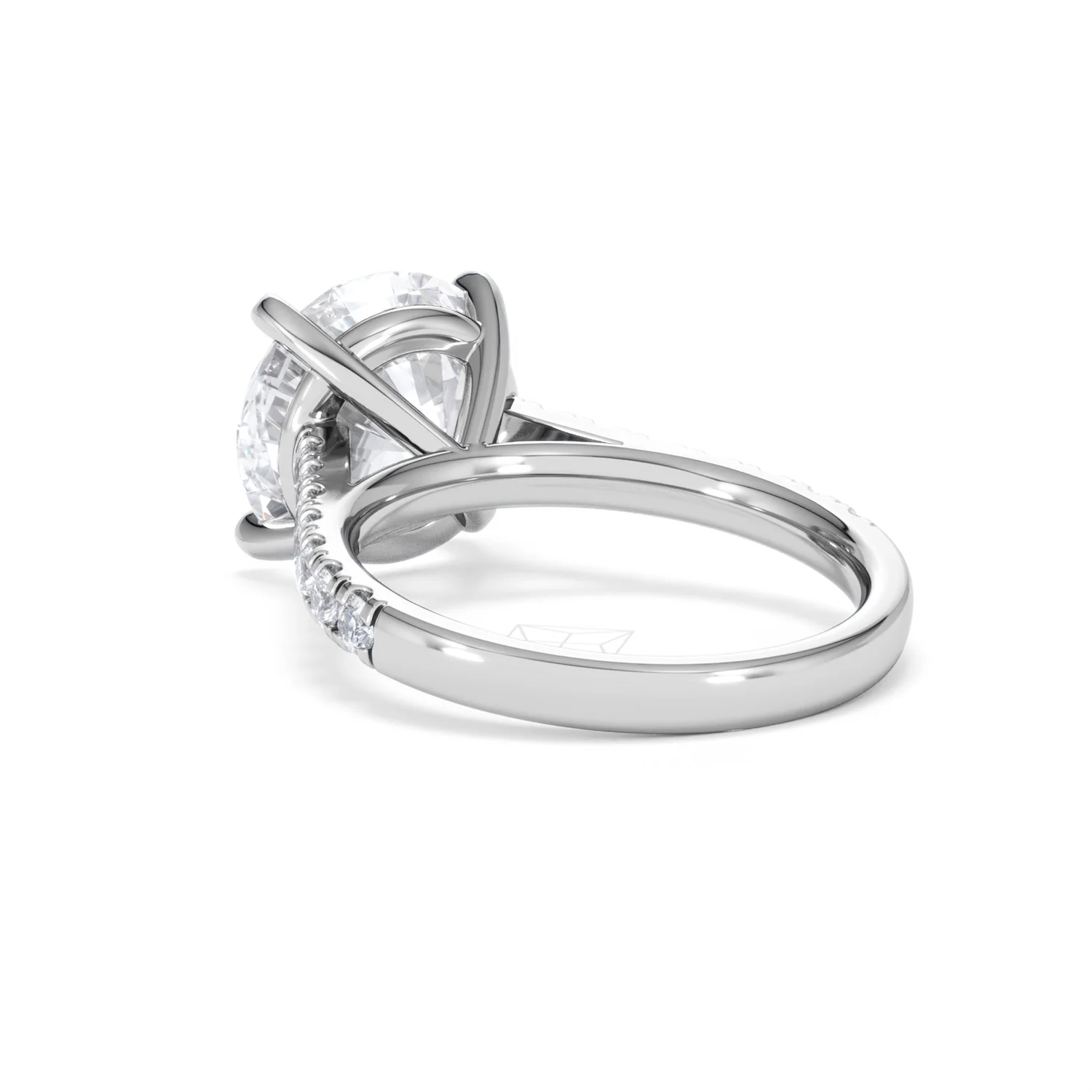 Natalia 5.65ct Lab Diamond Round Cut Engagement Ring in 18K White Gold G/VS1 - Image 56