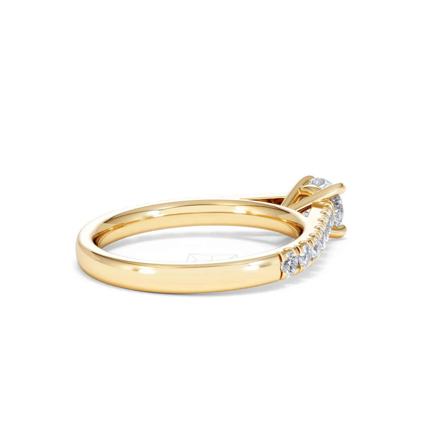 Natalia Diamond Engagement Side Stone Ring 18K Gold 0.91CT G/VS2 - Image 37
