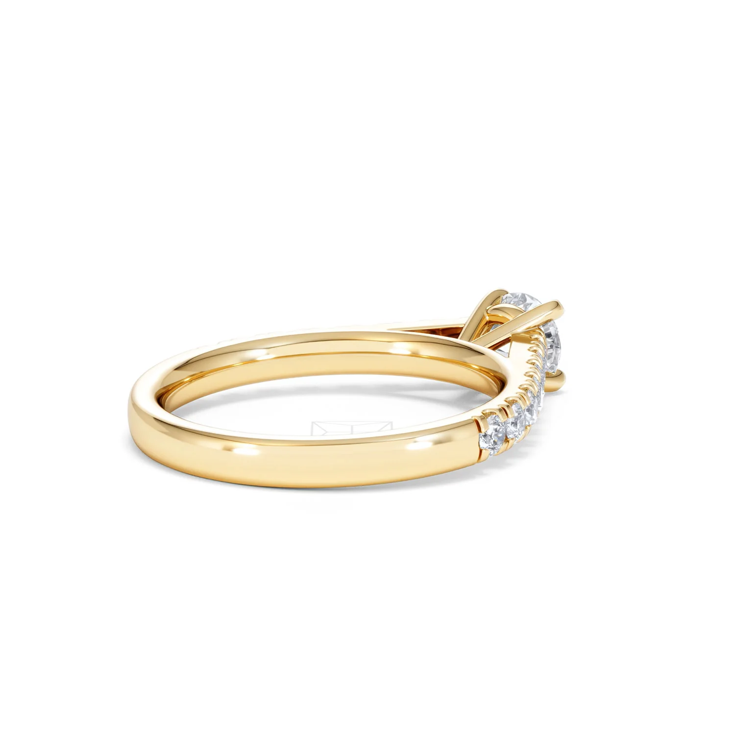 Natalia Diamond Engagement Side Stone Ring 18K Gold 0.91CT G/VS2 - Image 38