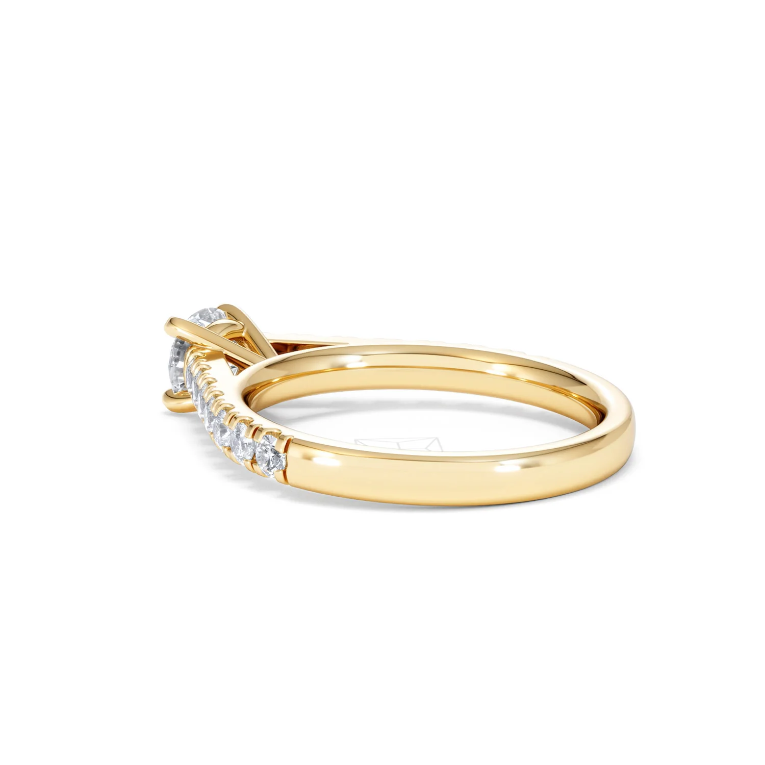 Natalia Diamond Engagement Side Stone Ring 18K Gold 0.91CT G/VS2 - Image 59