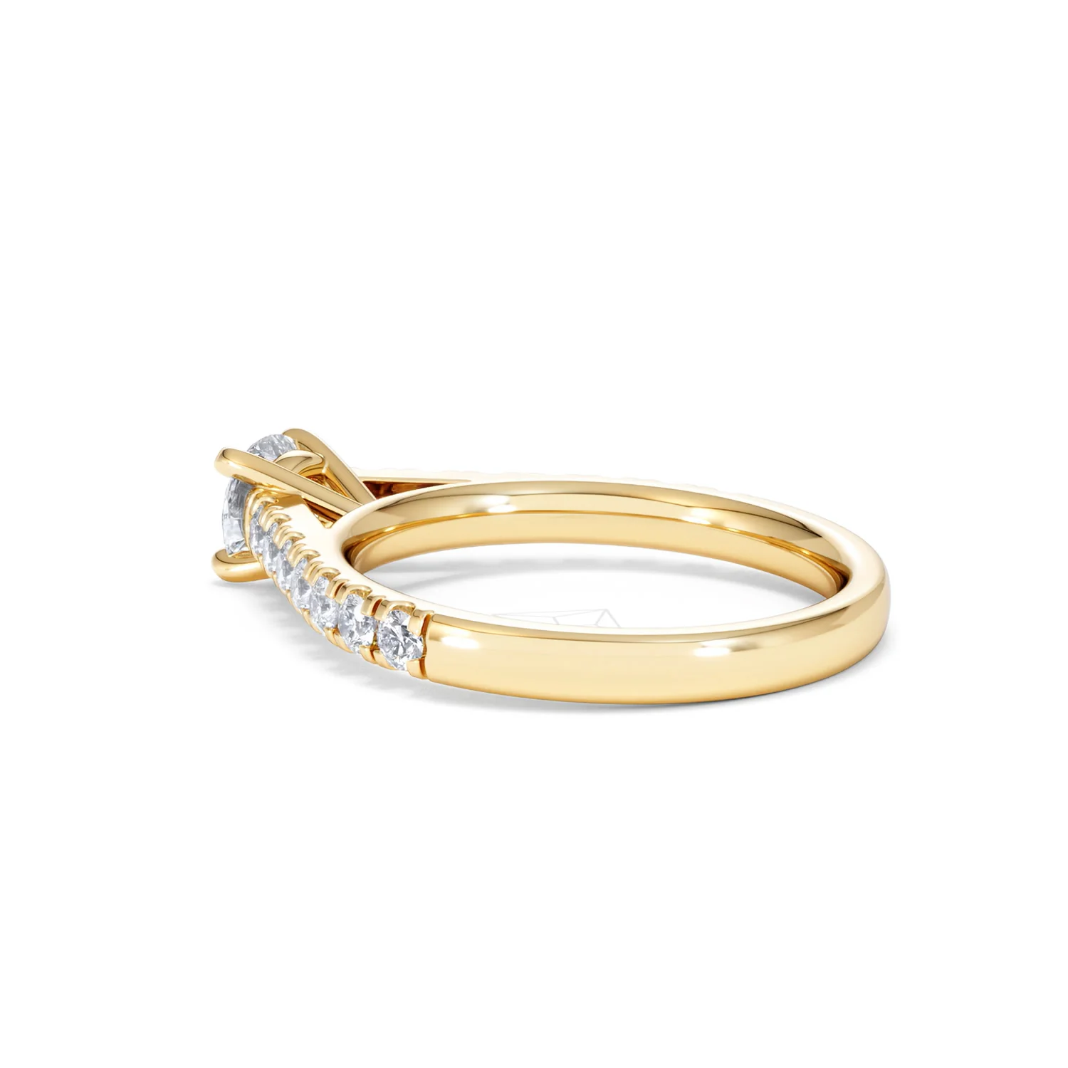 Natalia Diamond Engagement Side Stone Ring 18K Gold 0.91CT G/VS2 - Image 60