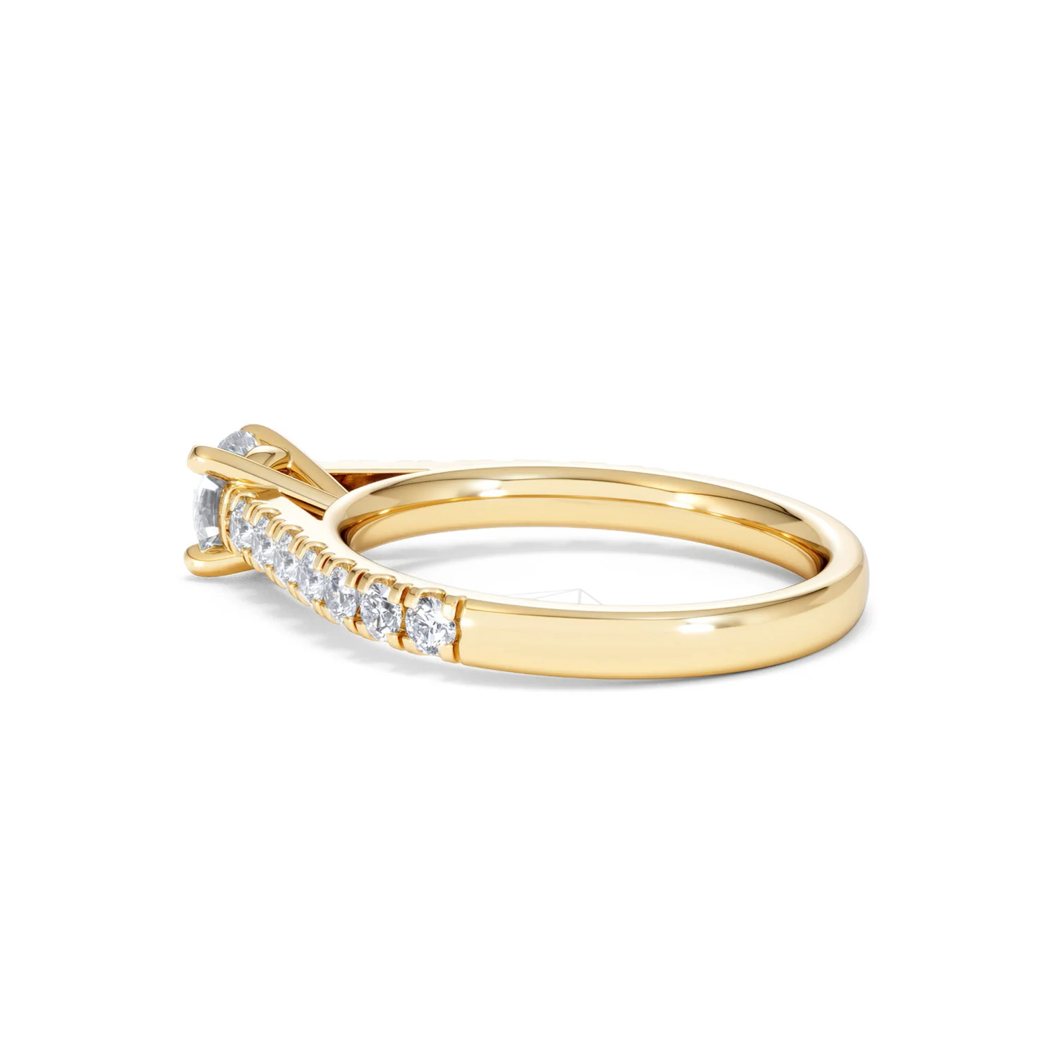 Natalia Diamond Engagement Side Stone Ring 18K Gold 0.91CT G/VS2 - Image 62