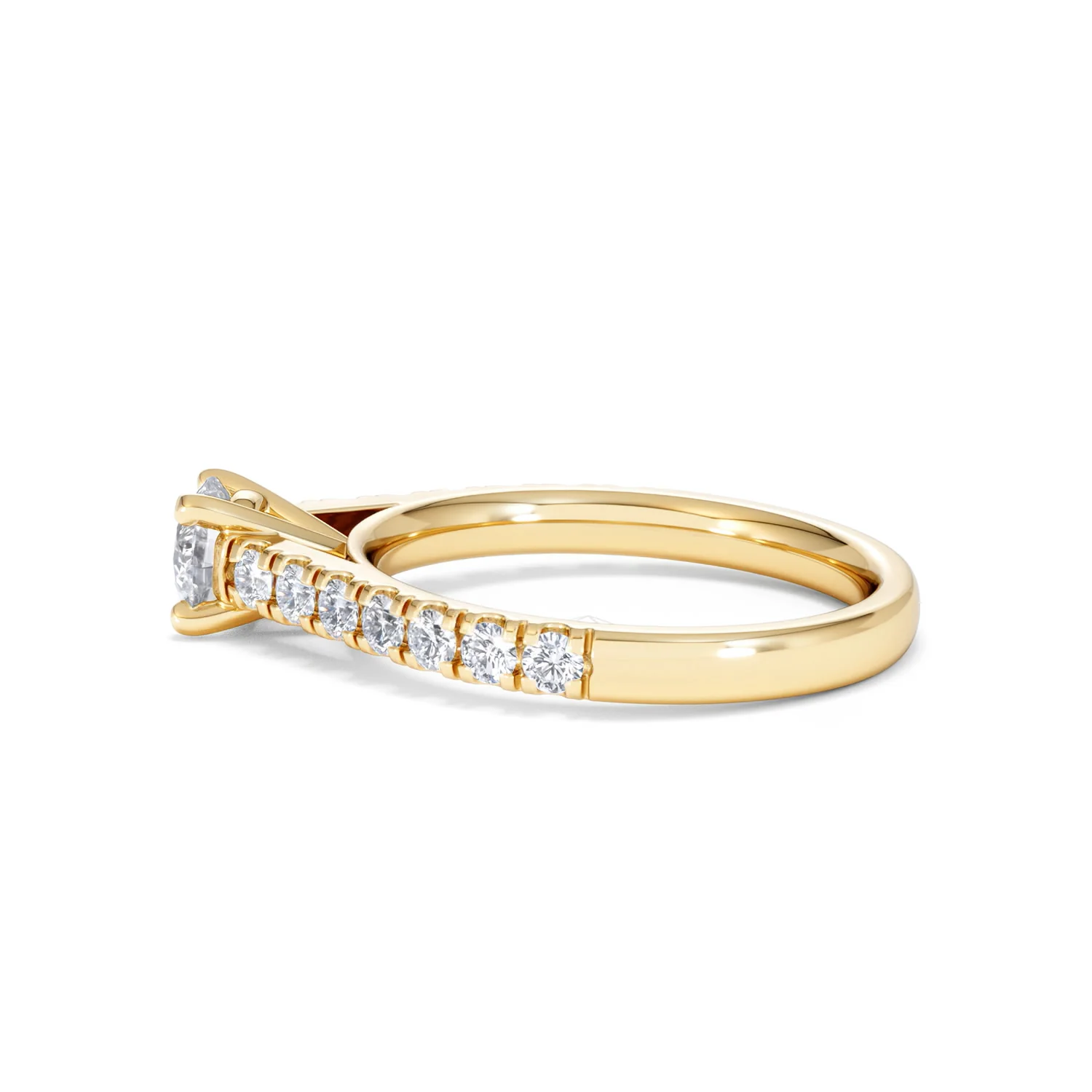 Natalia Diamond Engagement Side Stone Ring 18K Gold 0.91CT G/VS2 - Image 66