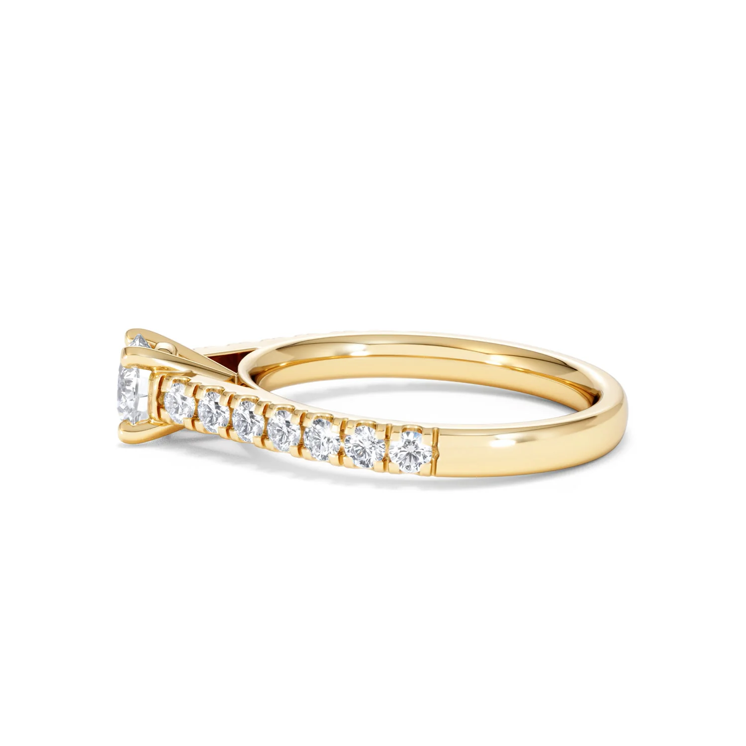 Natalia Diamond Engagement Side Stone Ring 18K Gold 0.91CT G/VS2 - Image 68