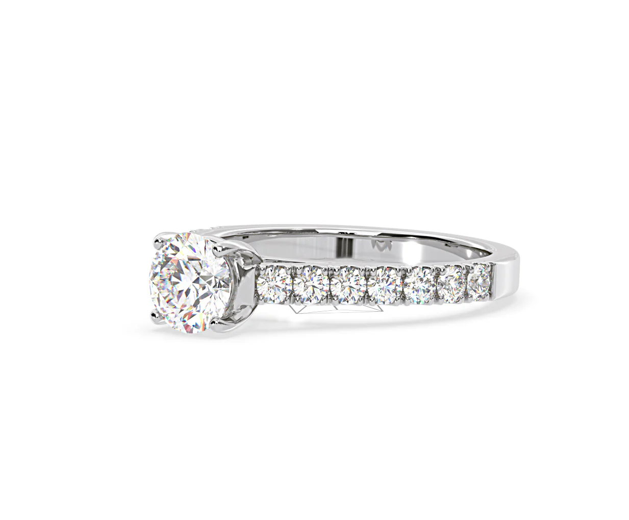 Natalia GIA Diamond Engagement Side Stone Ring Platinum 1.50CT G/SI1 - Image 15