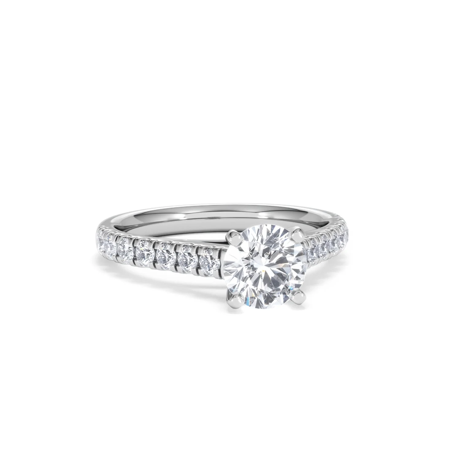 Natalia GIA Diamond Engagement Side Stone Ring Platinum 1.50CT G/VS2 - Image 11