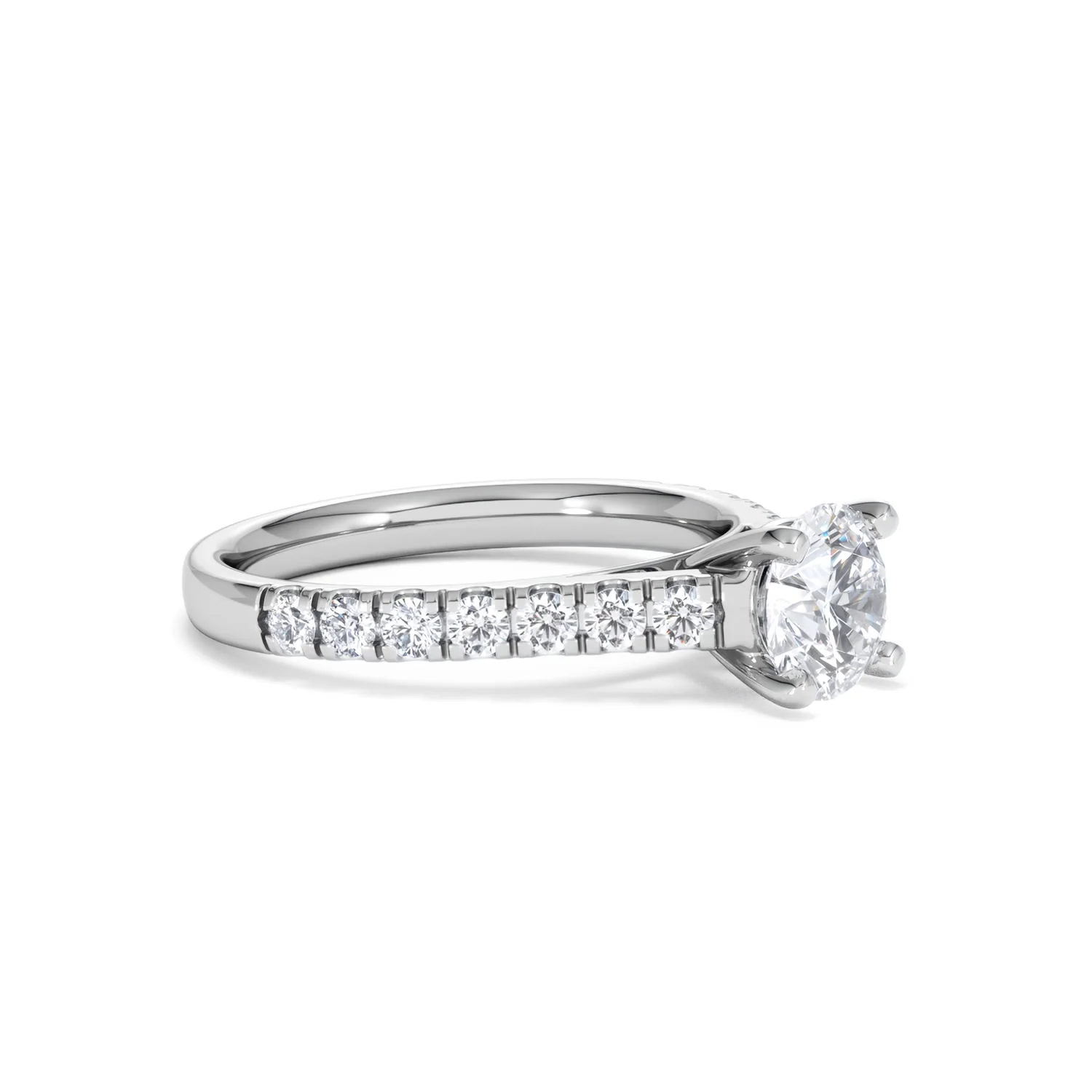 Natalia GIA Diamond Engagement Side Stone Ring Platinum 1.50CT G/VS2 - Image 19