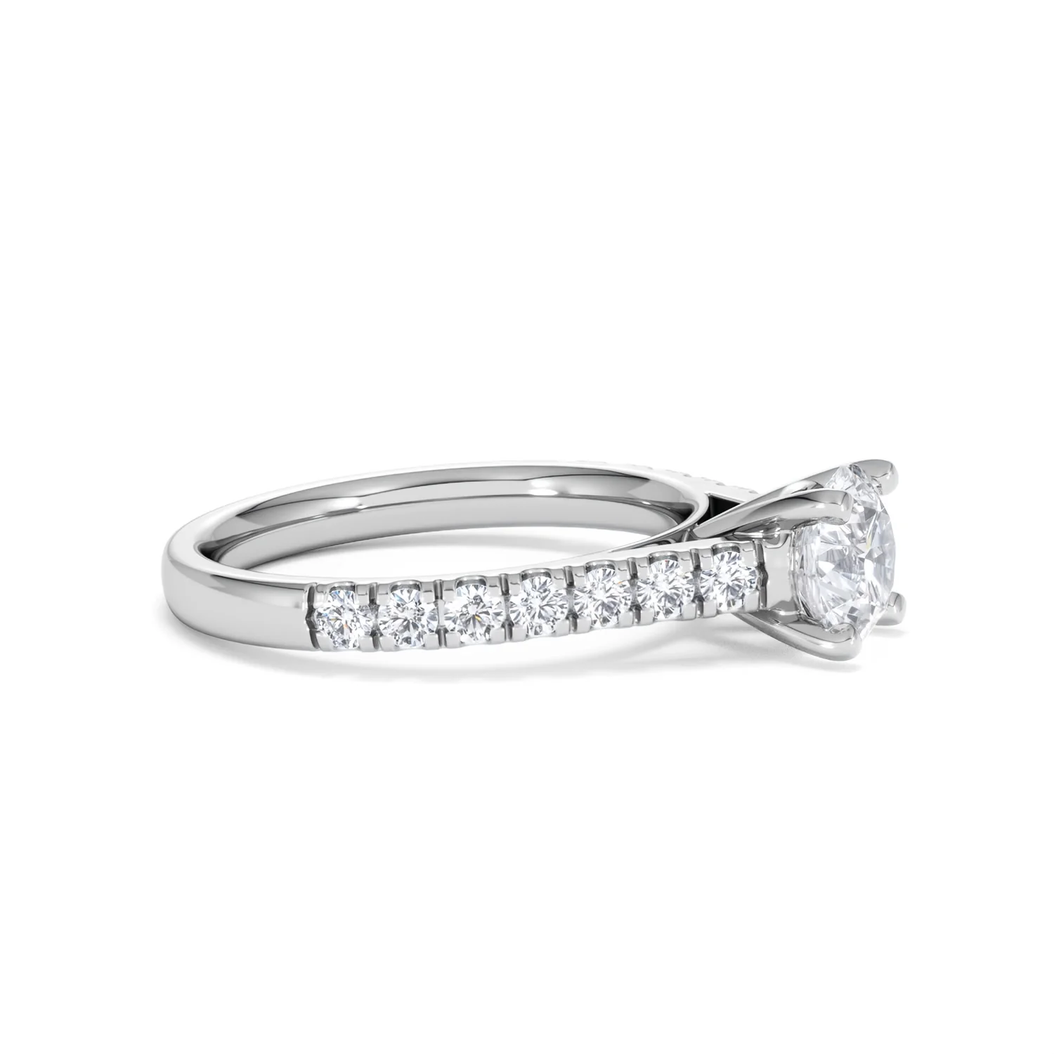 Natalia GIA Diamond Engagement Side Stone Ring Platinum 1.50CT G/VS2 - Image 23