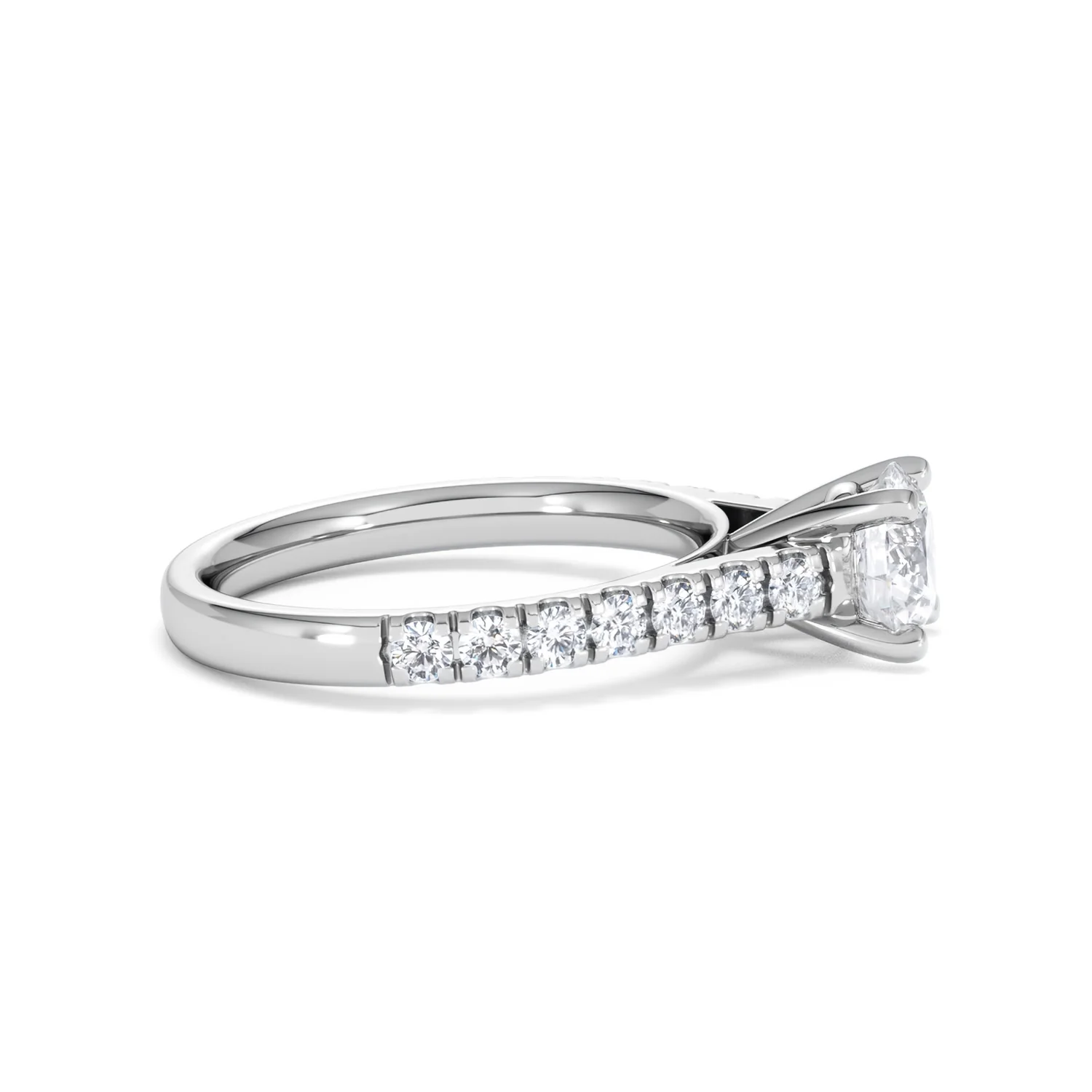 Natalia GIA Diamond Engagement Side Stone Ring Platinum 1.50CT G/VS2 - Image 26